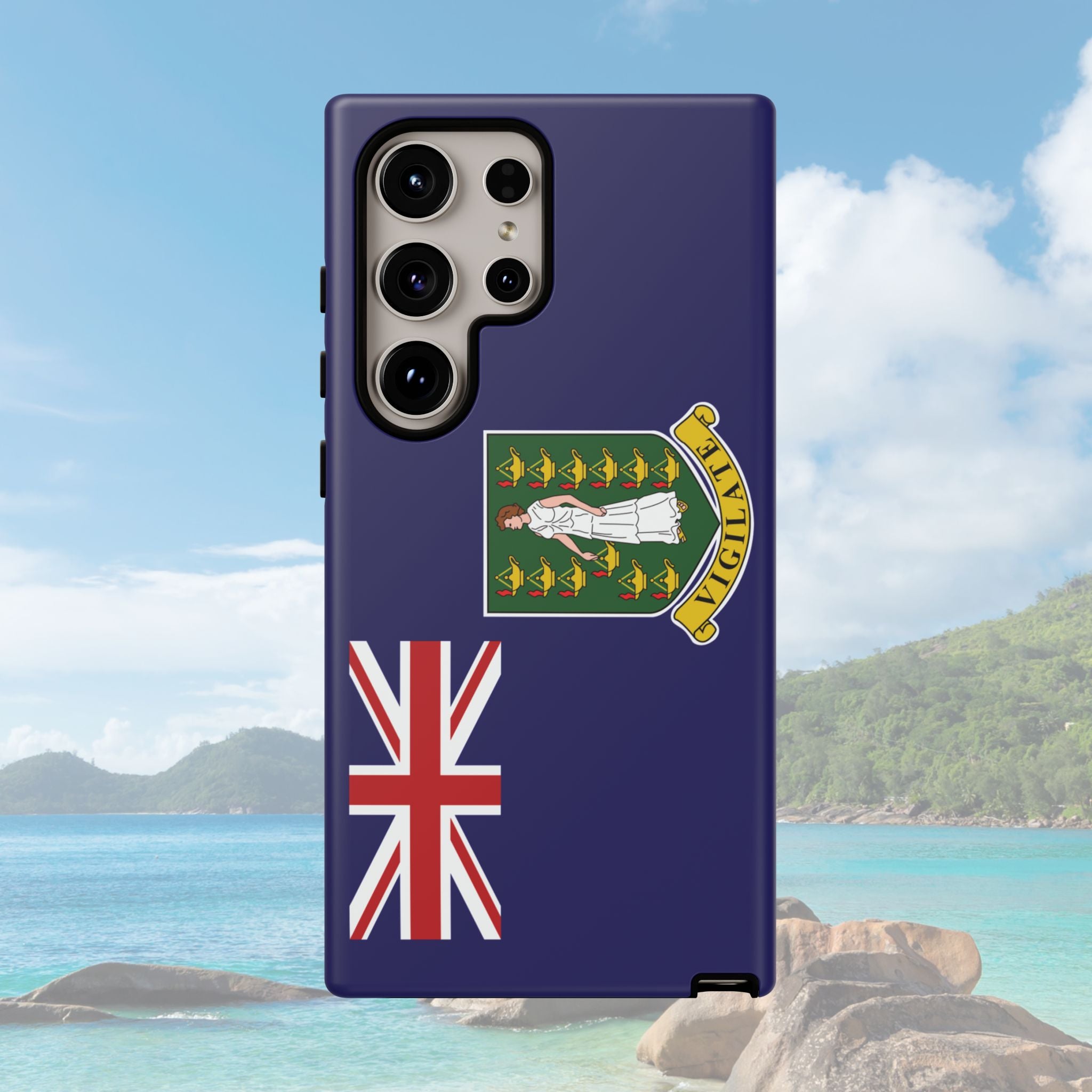 British Virgin Islands Flag Tough Phone Case - Irie Blues Boutique