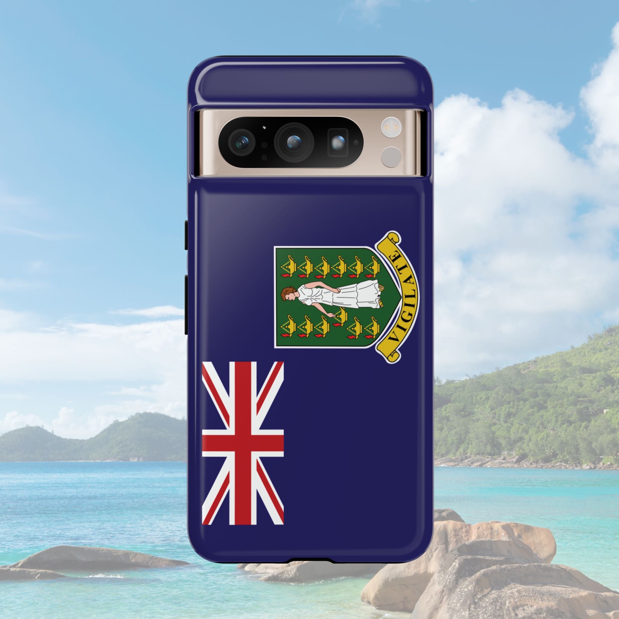 British Virgin Islands Flag Tough Phone Case - Irie Blues Boutique