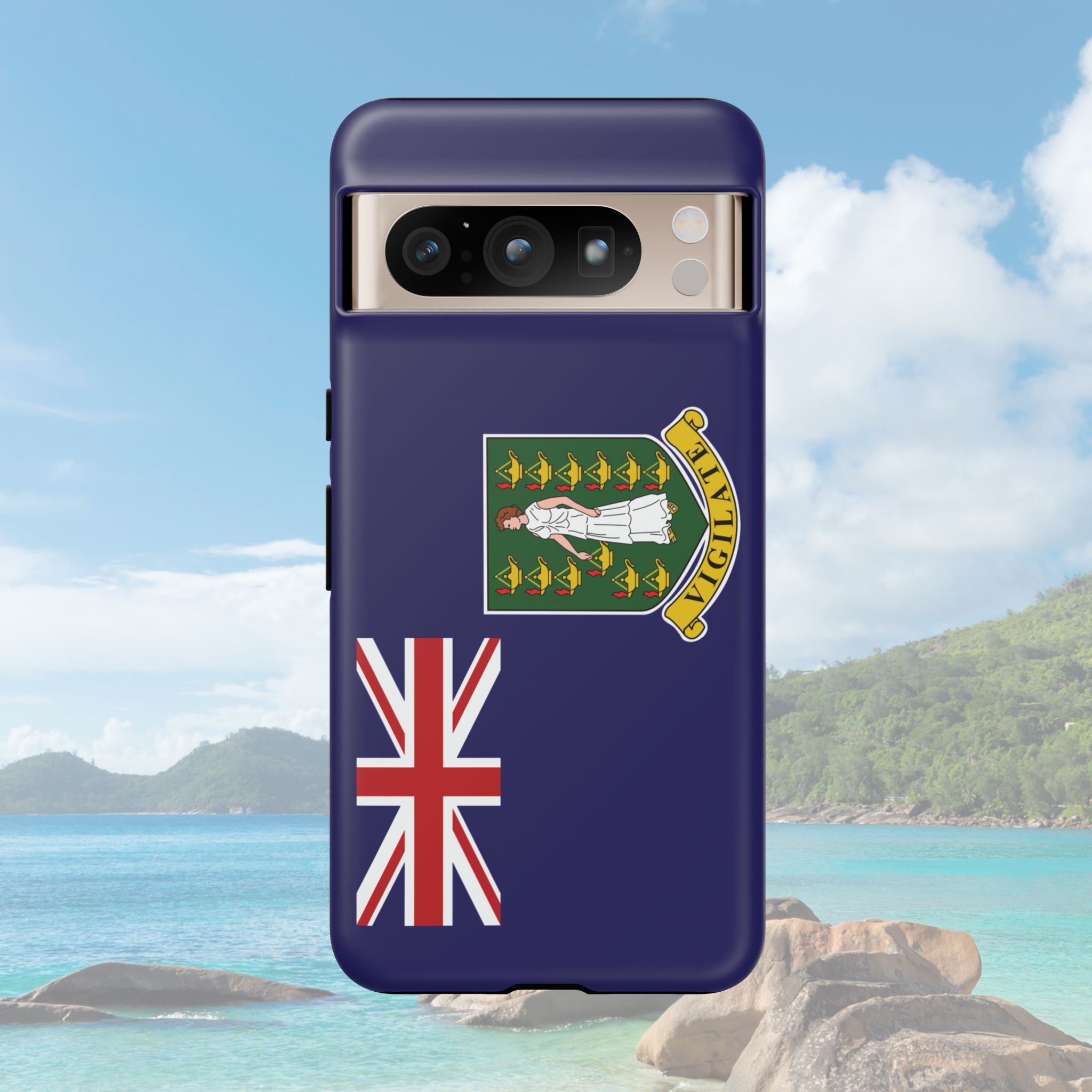 British Virgin Islands Flag Tough Phone Case - Irie Blues Boutique