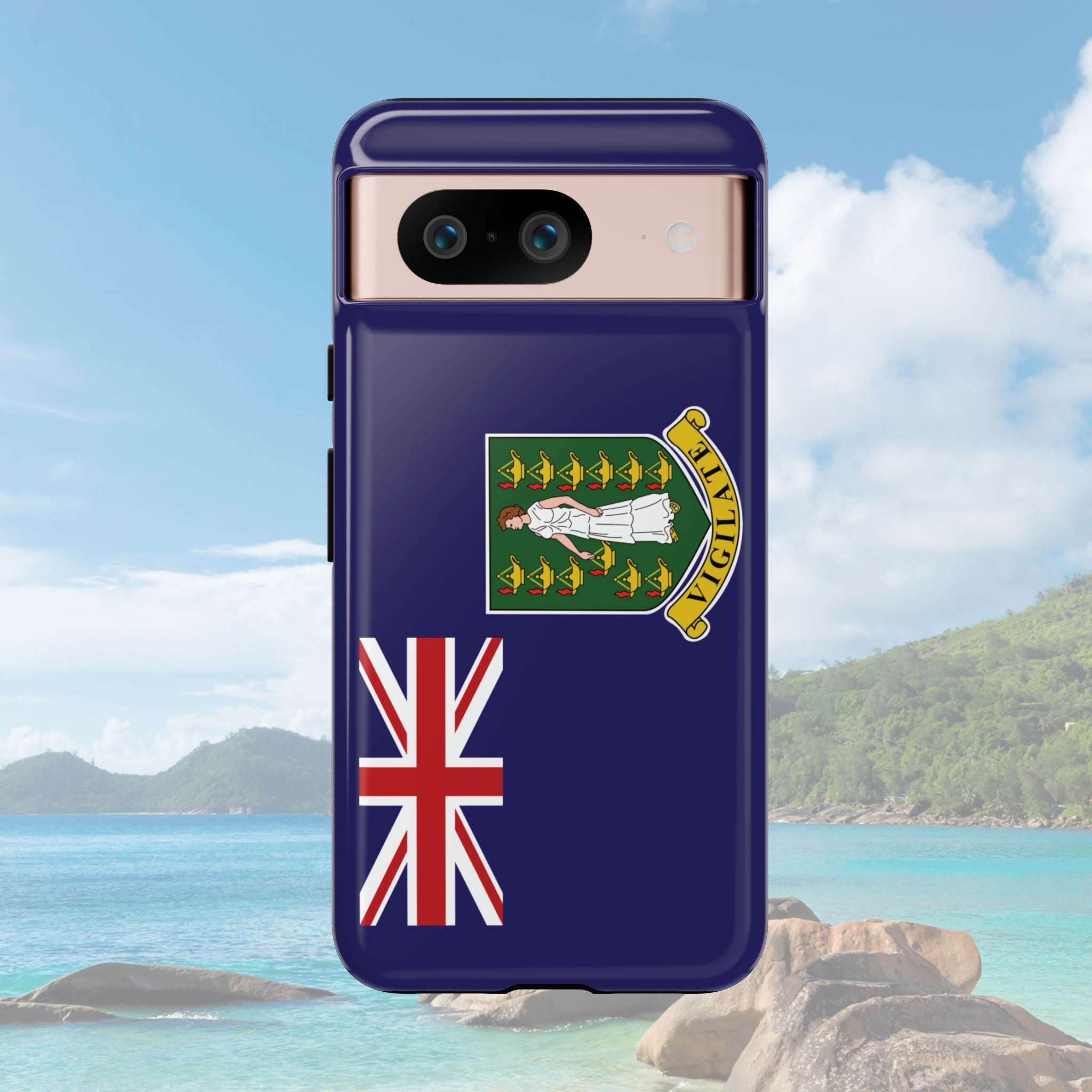 British Virgin Islands Flag Tough Phone Case - Irie Blues Boutique