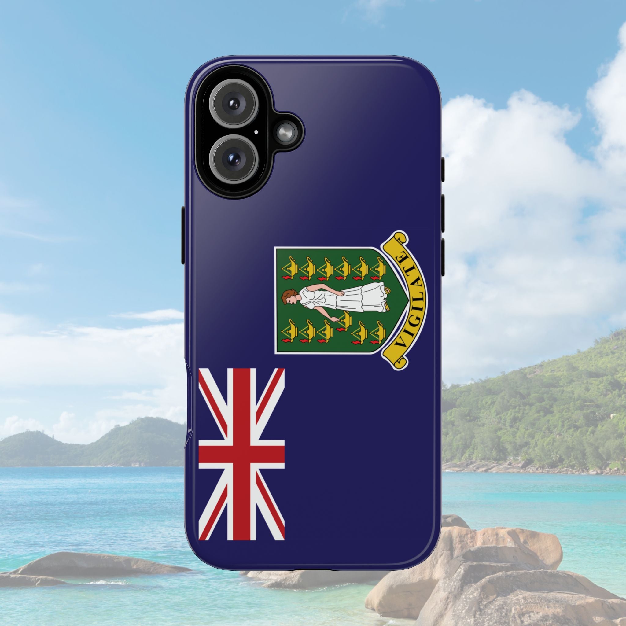 British Virgin Islands Flag Tough Phone Case - Irie Blues Boutique