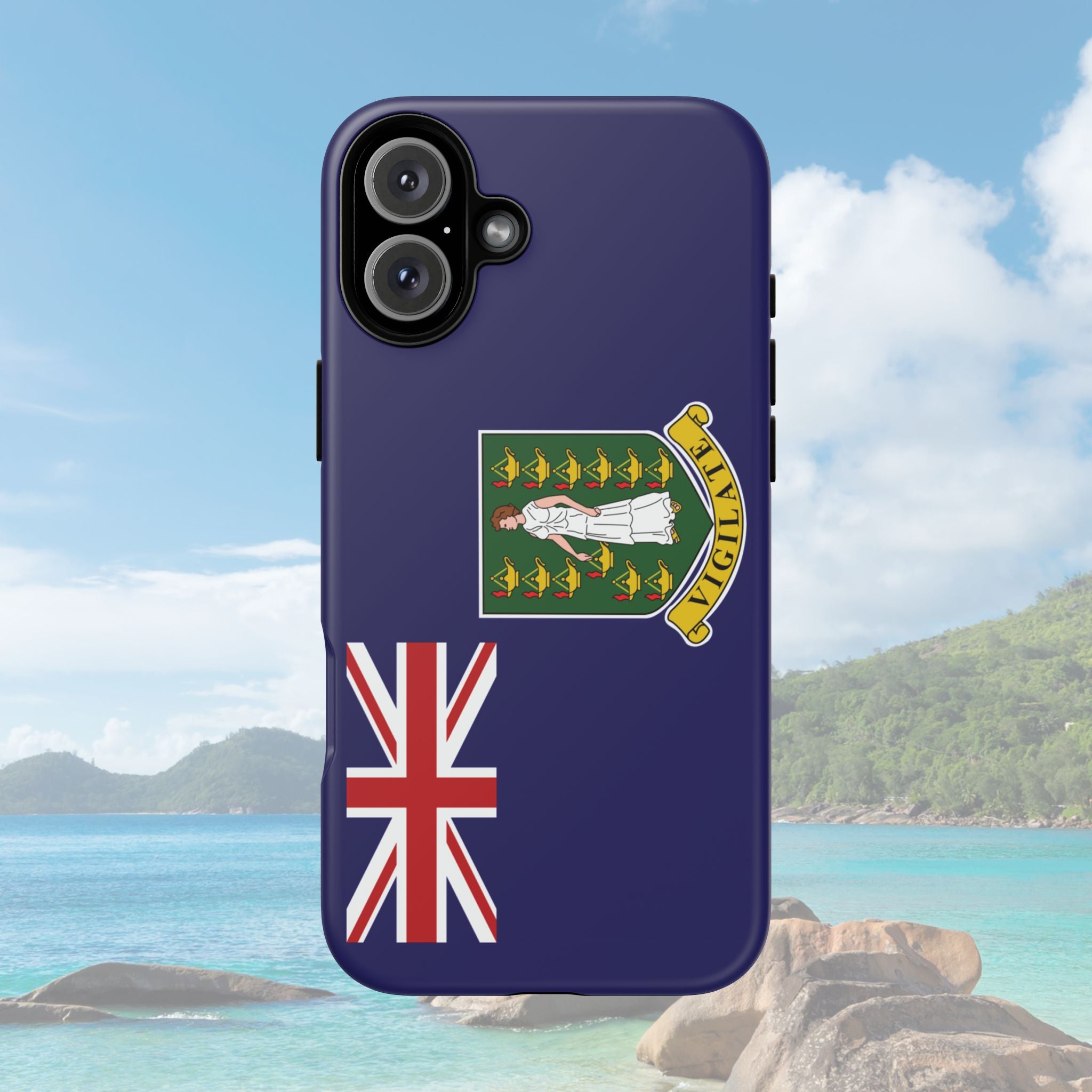 British Virgin Islands Flag Tough Phone Case - Irie Blues Boutique