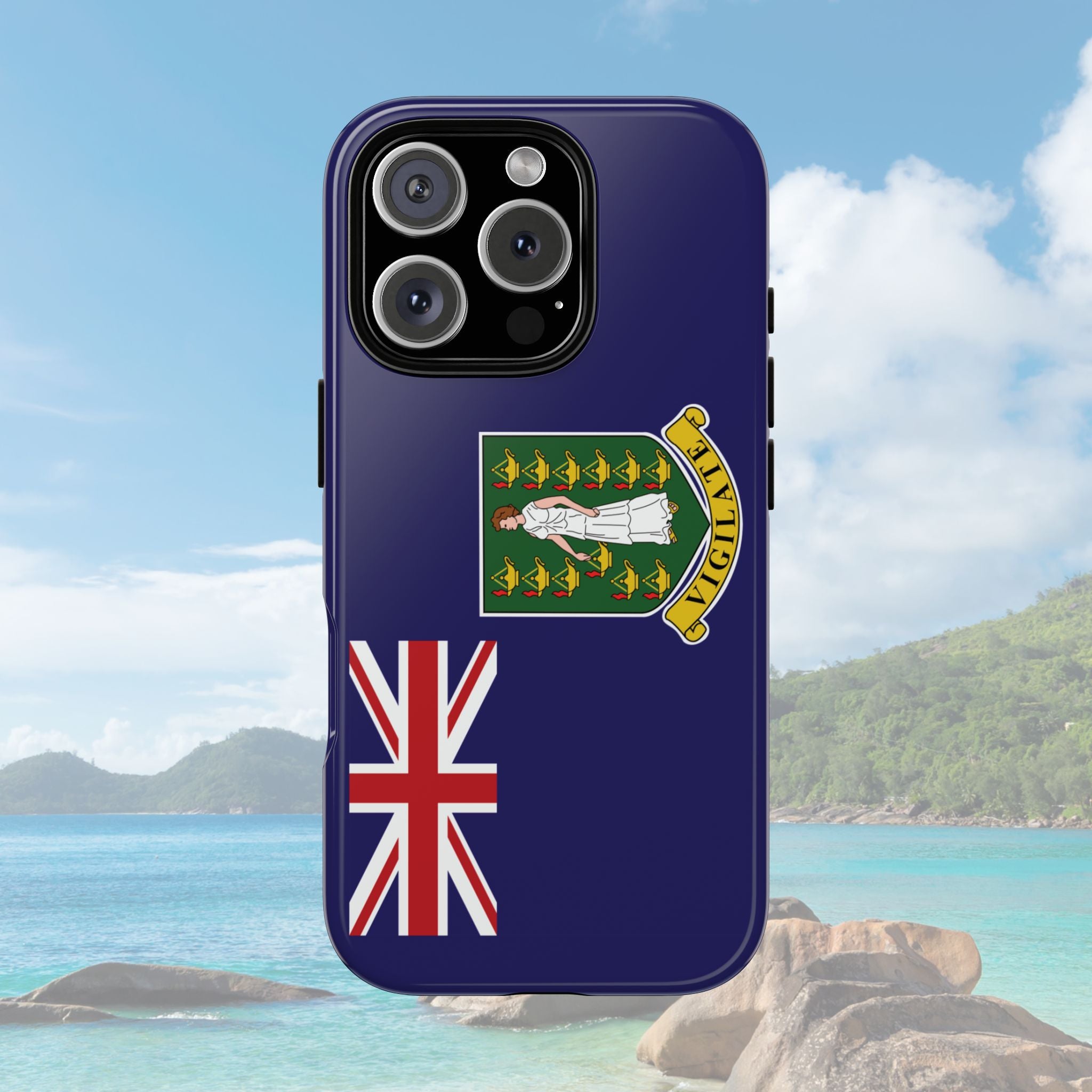 British Virgin Islands Flag Tough Phone Case - Irie Blues Boutique