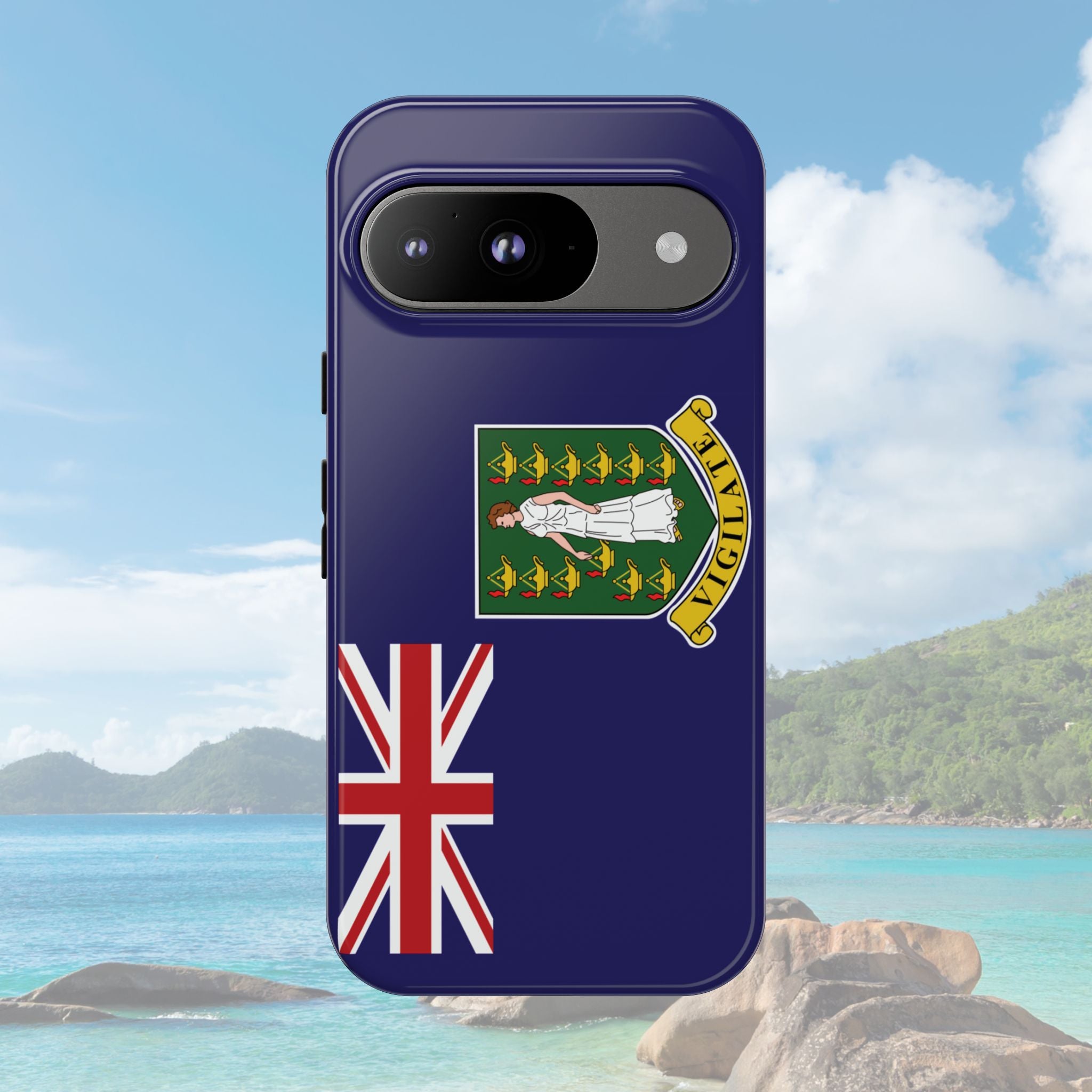 British Virgin Islands Flag Tough Phone Case - Irie Blues Boutique