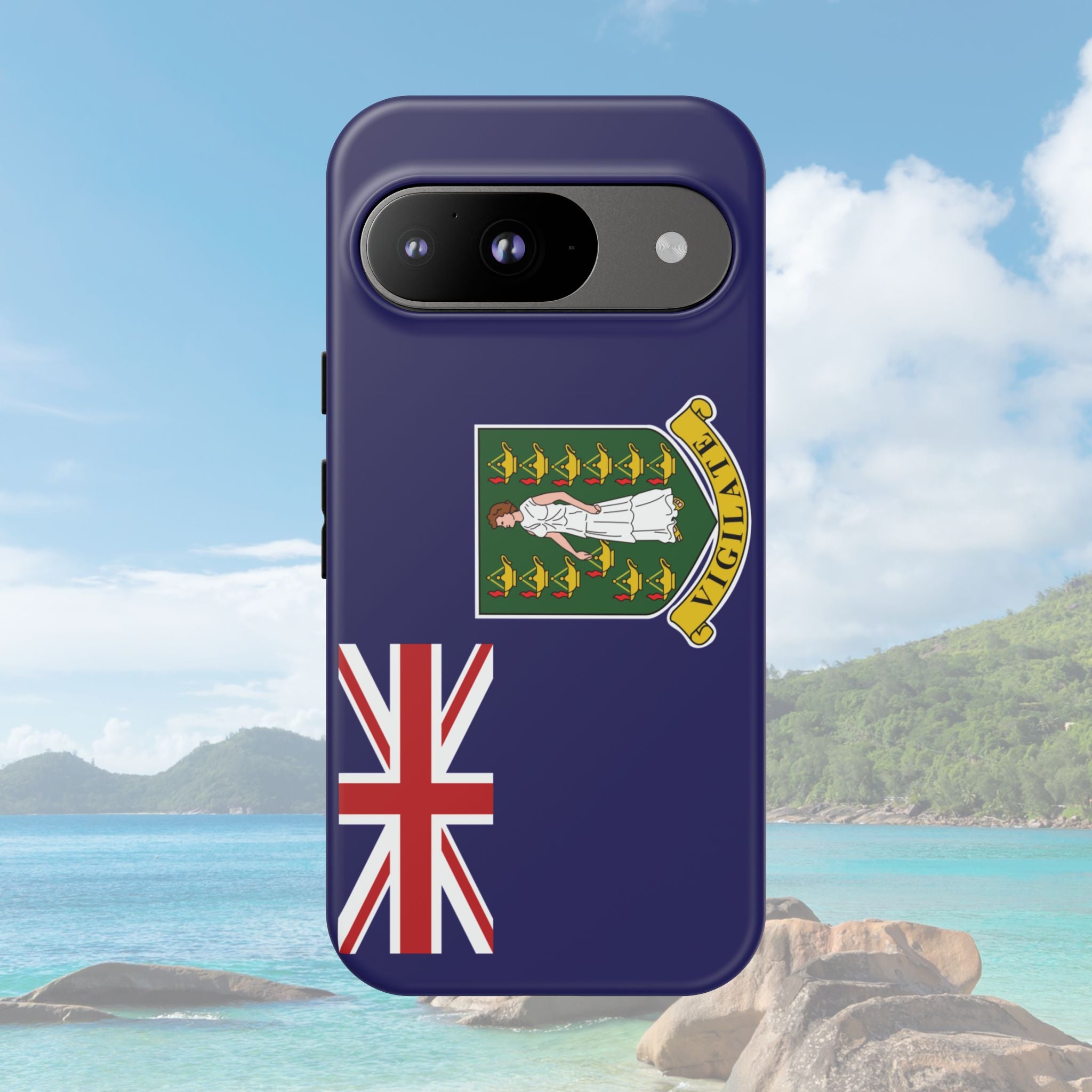 British Virgin Islands Flag Tough Phone Case - Irie Blues Boutique