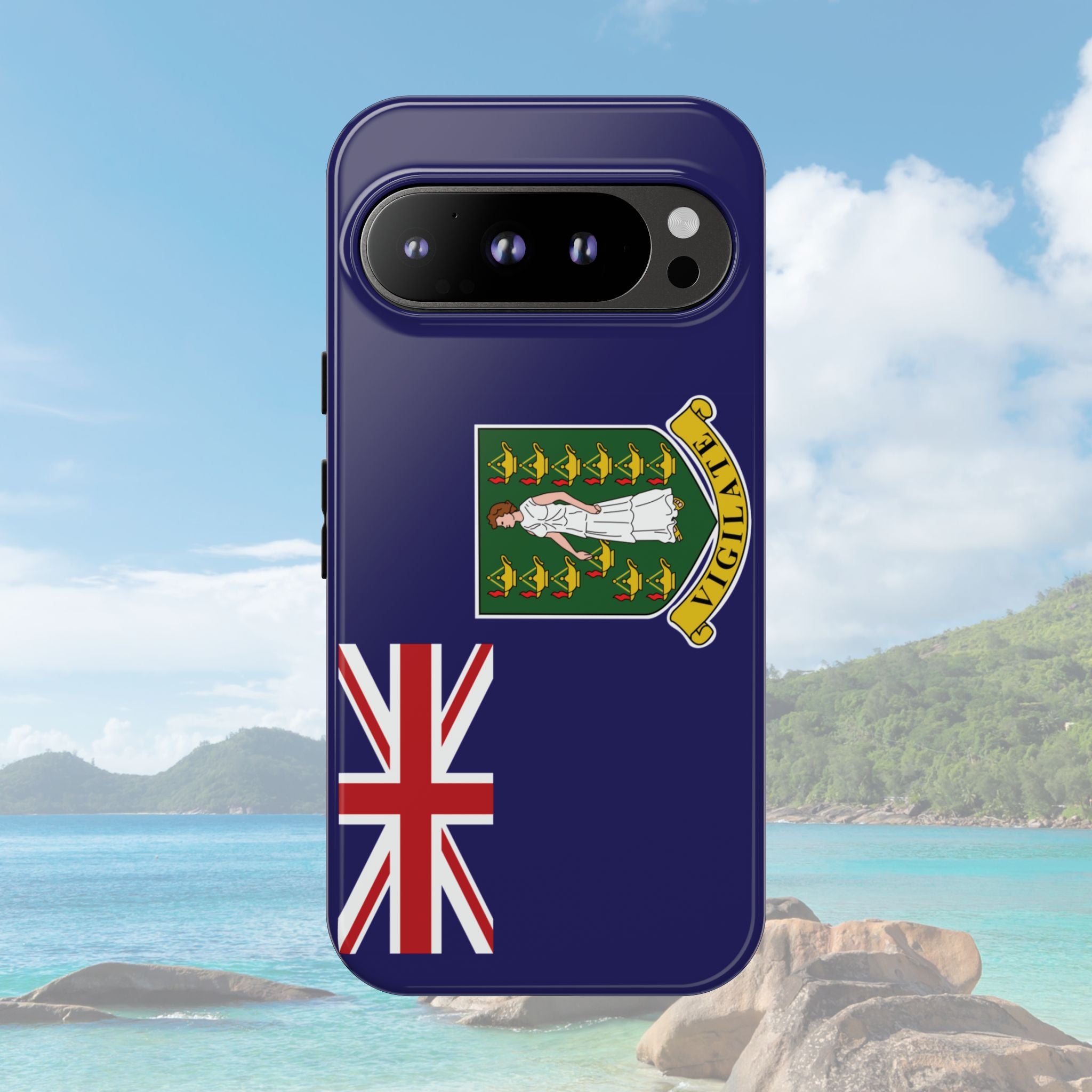 British Virgin Islands Flag Tough Phone Case - Irie Blues Boutique