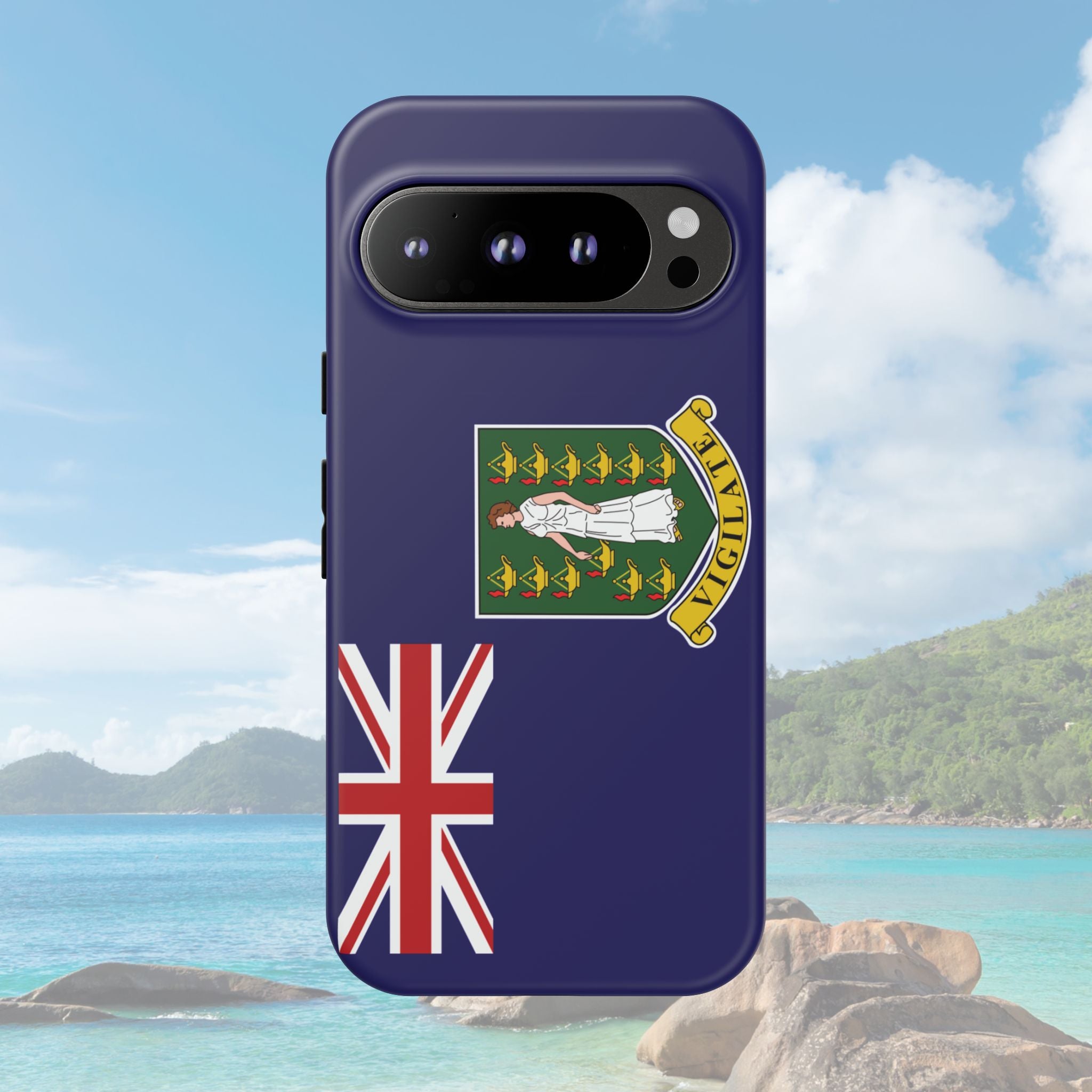 British Virgin Islands Flag Tough Phone Case - Irie Blues Boutique