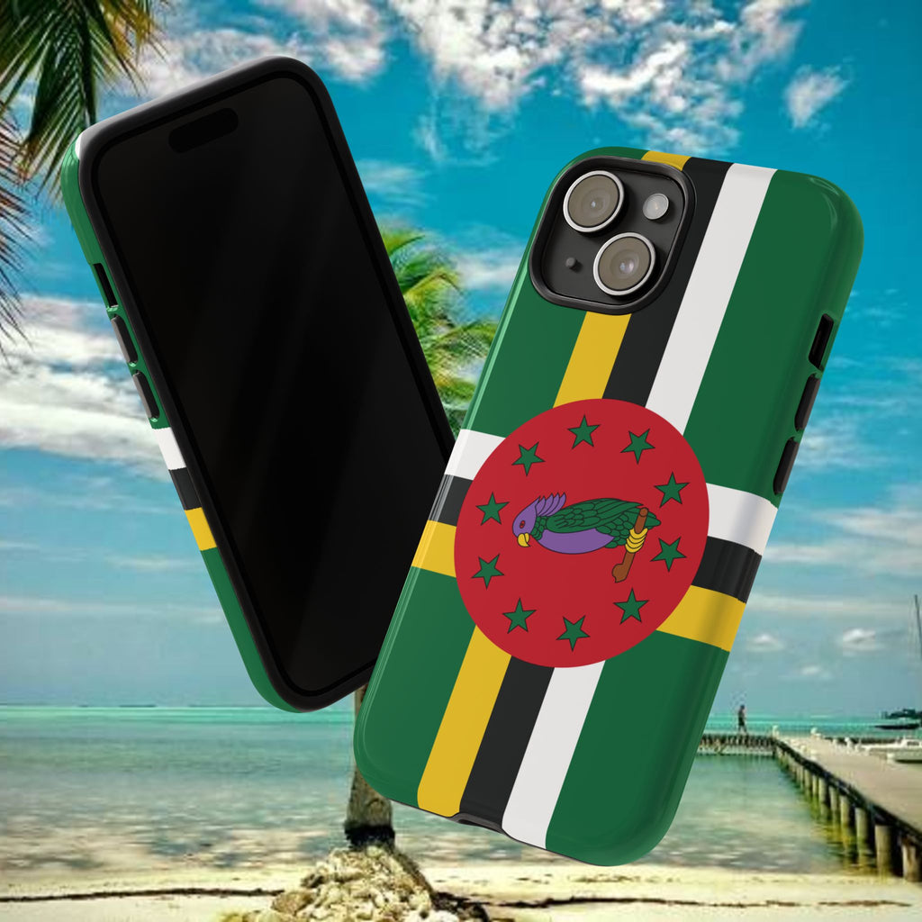 Dominica Flag Tough Phone Case - Irie Blues Boutique
