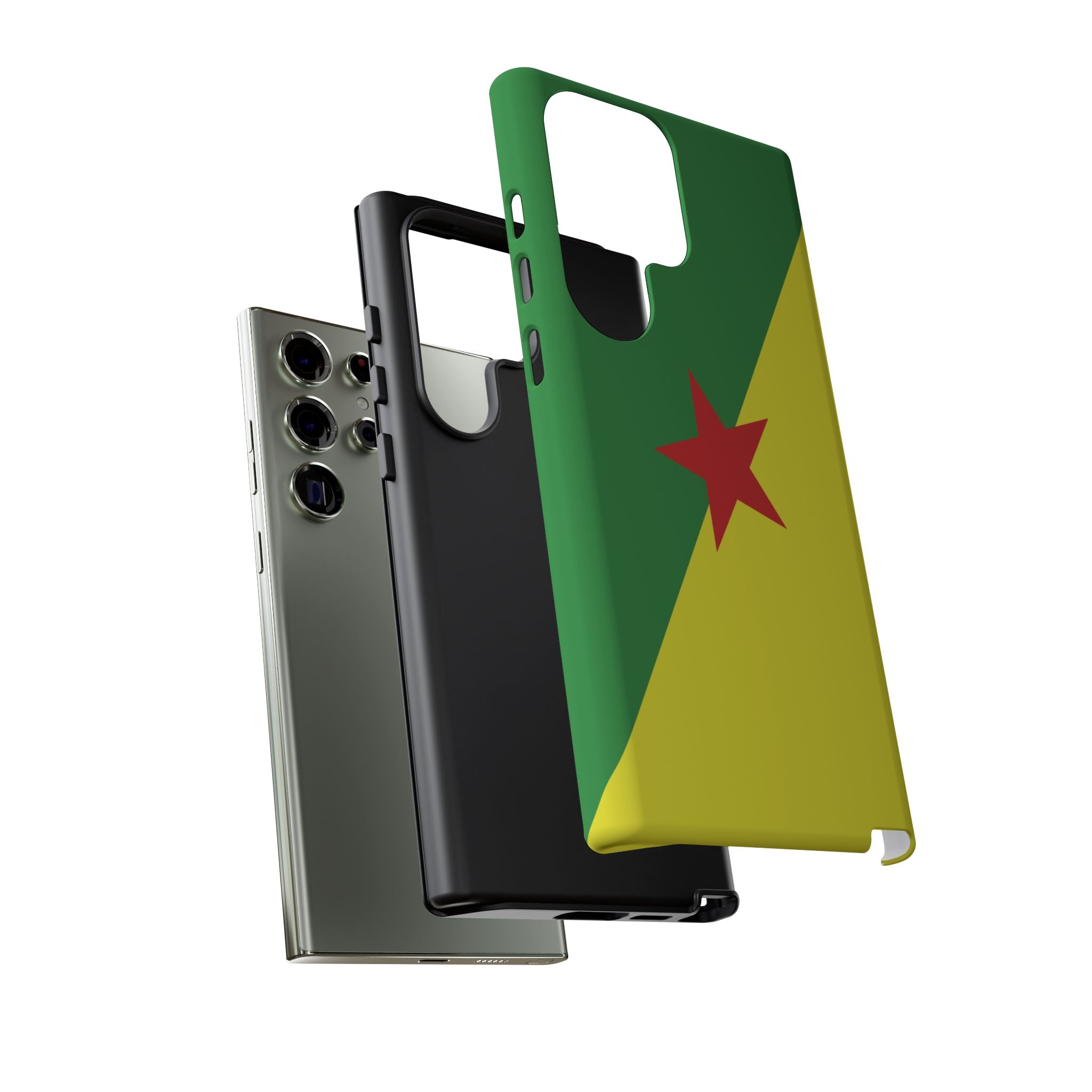 French Guiana Flag Tough Phone Case - Irie Blues Boutique