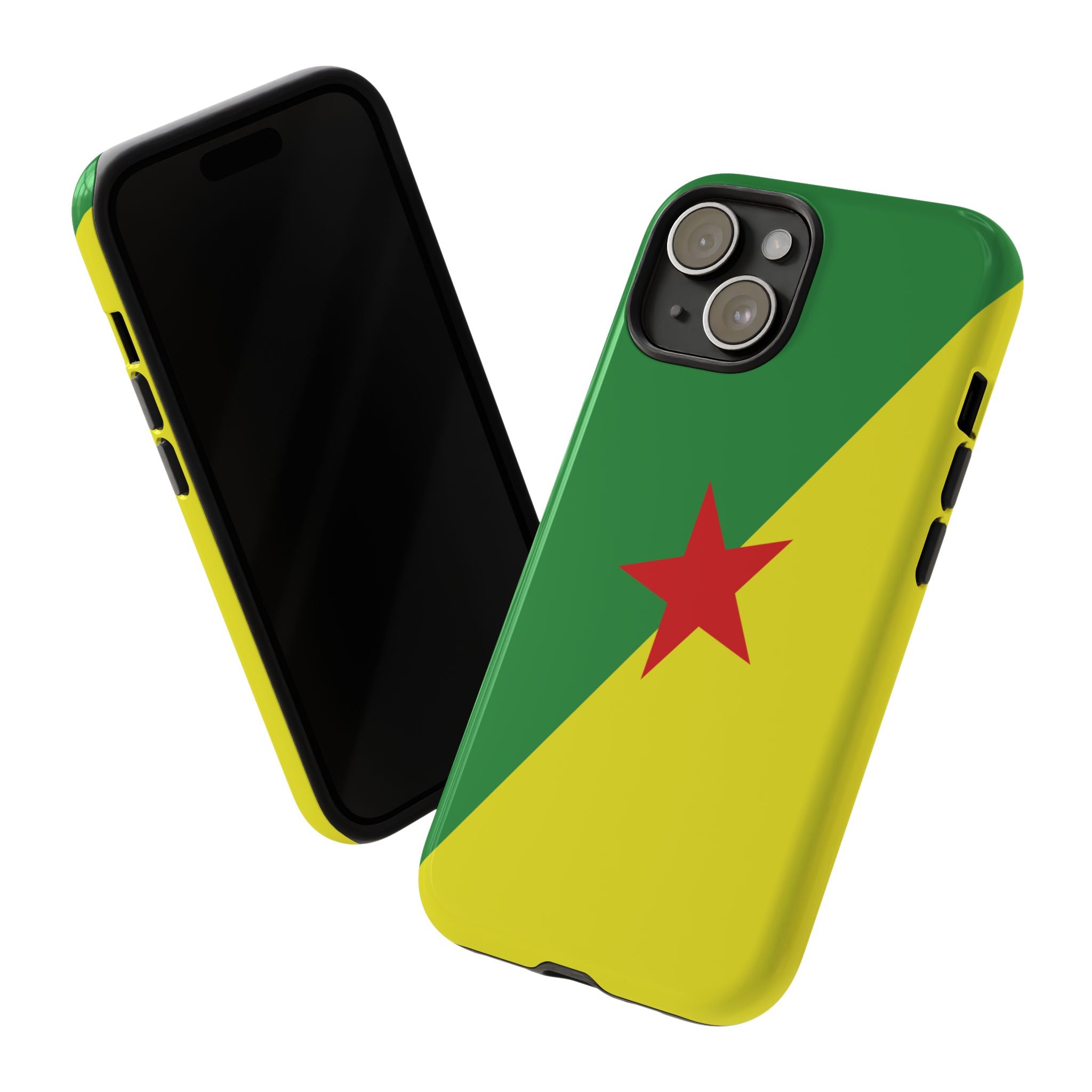 French Guiana Flag Tough Phone Case - Irie Blues Boutique