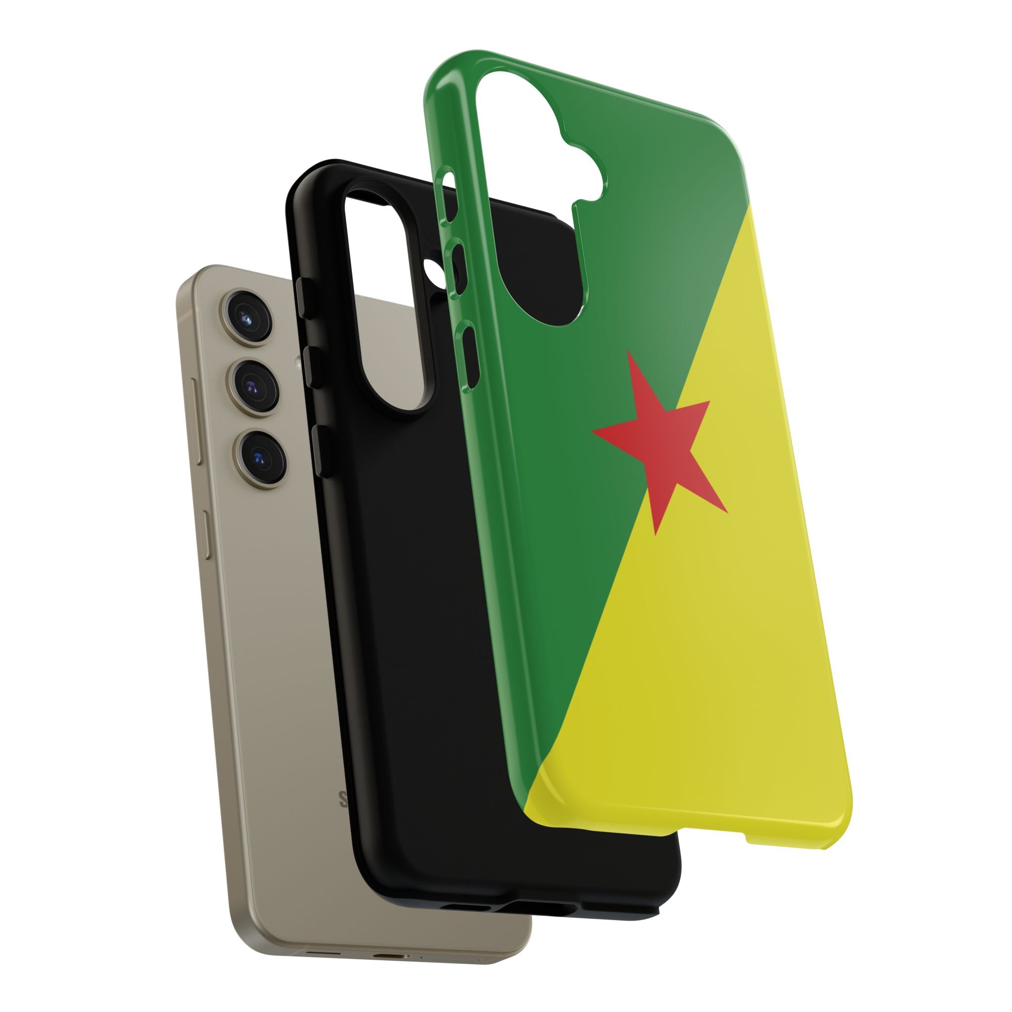 French Guiana Flag Tough Phone Case - Irie Blues Boutique