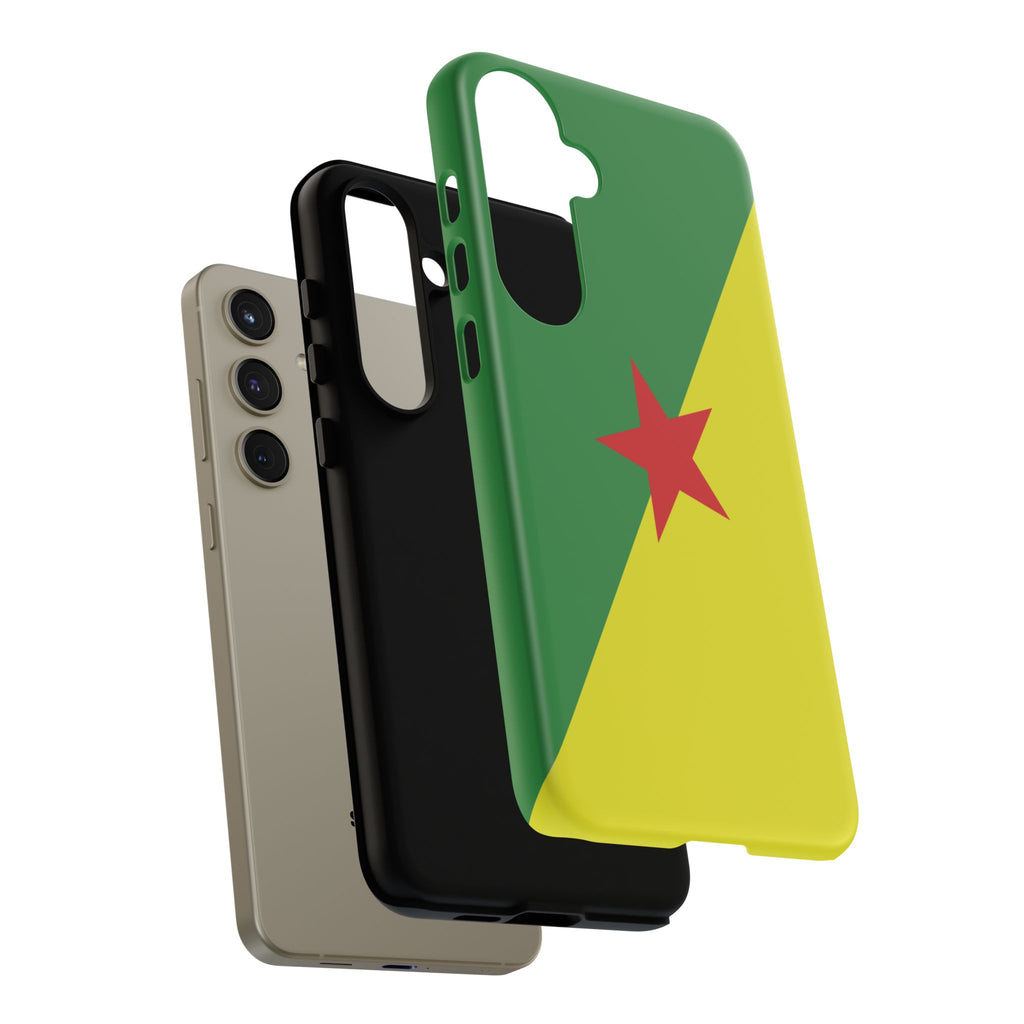 French Guiana Flag Tough Phone Case - Irie Blues Boutique