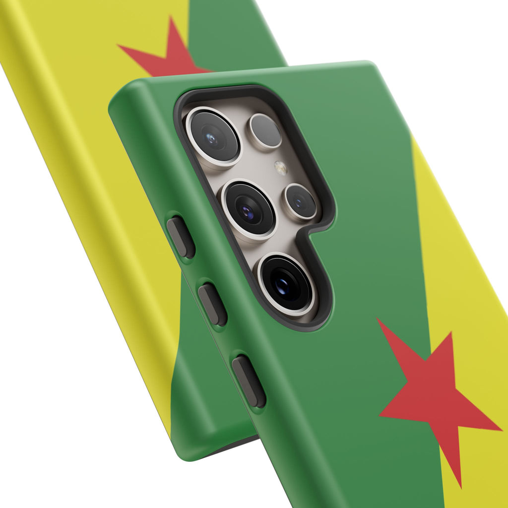 French Guiana Flag Tough Phone Case - Irie Blues Boutique