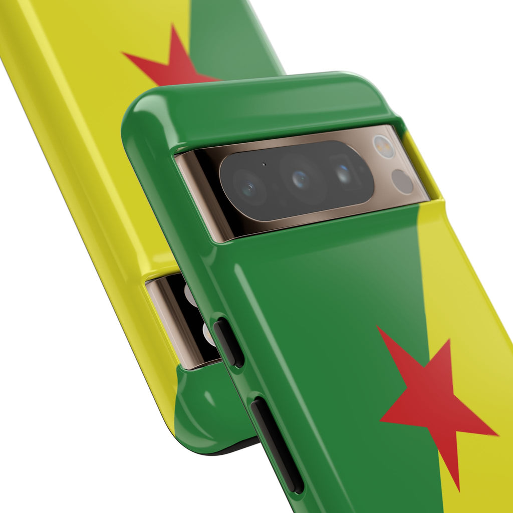 French Guiana Flag Tough Phone Case - Irie Blues Boutique