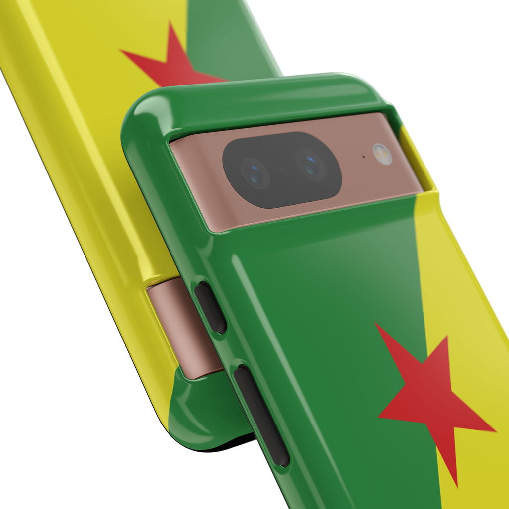 French Guiana Flag Tough Phone Case - Irie Blues Boutique