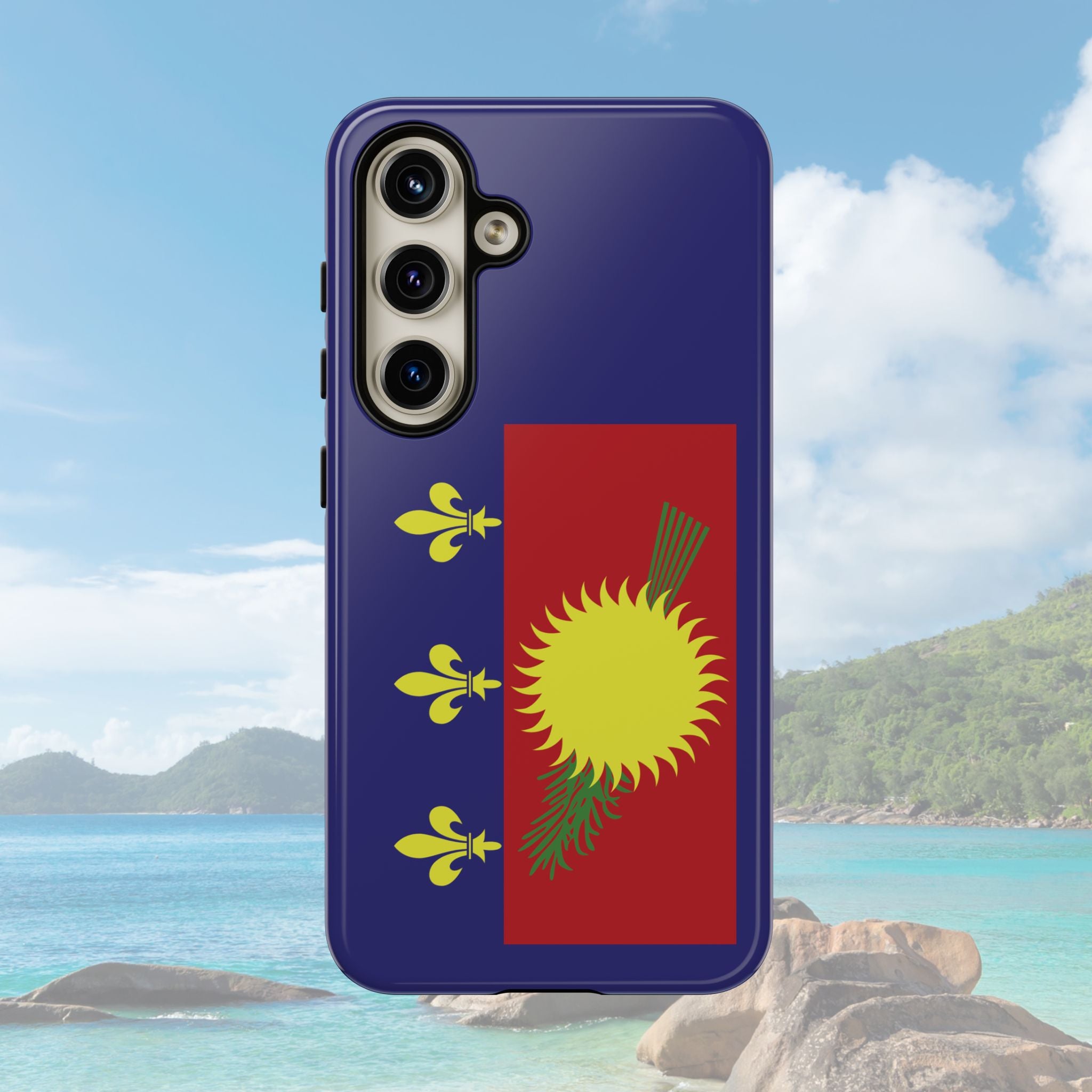 Guadeloupe Flag 2 Tough Phone Case - Irie Blues Boutique
