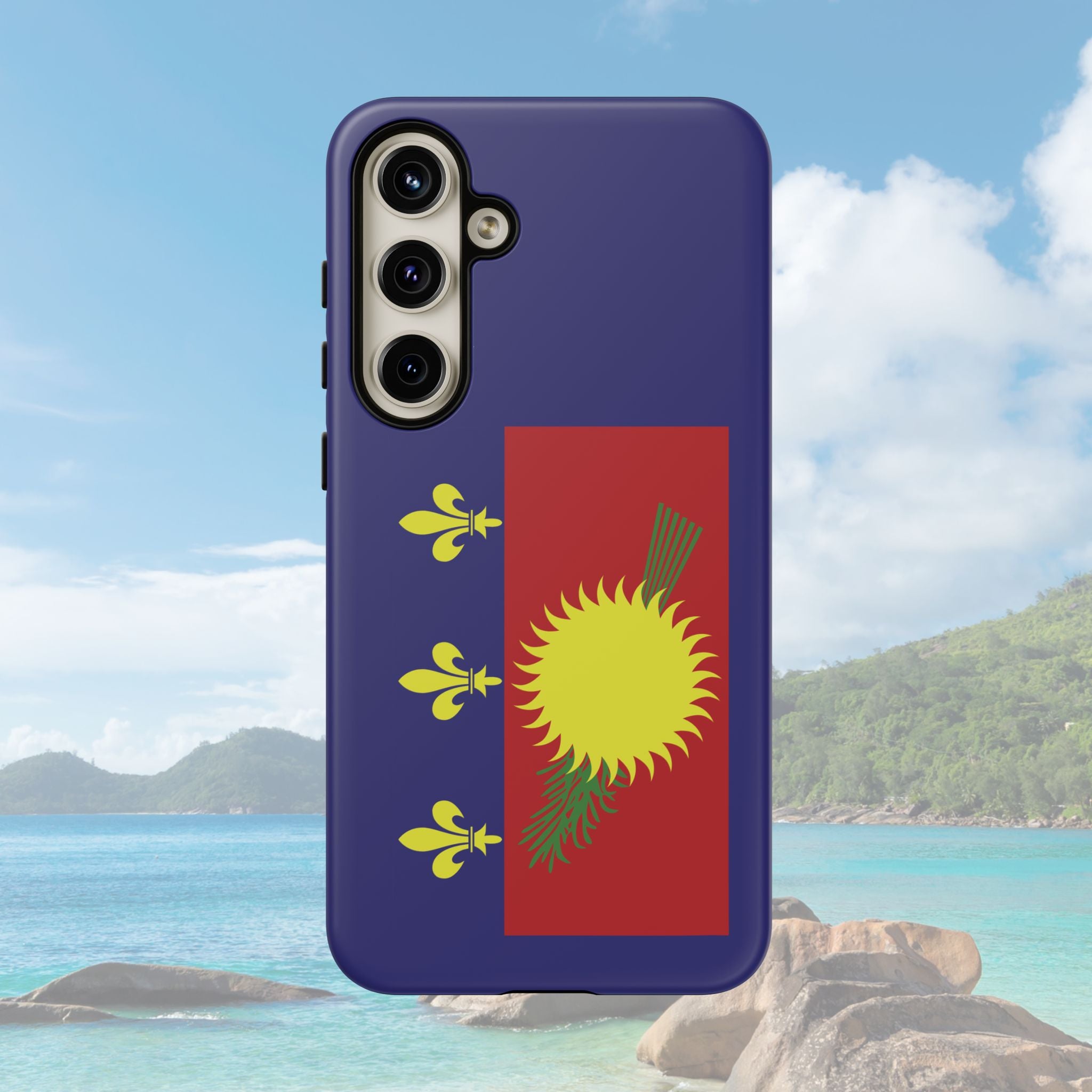 Guadeloupe Flag 2 Tough Phone Case - Irie Blues Boutique