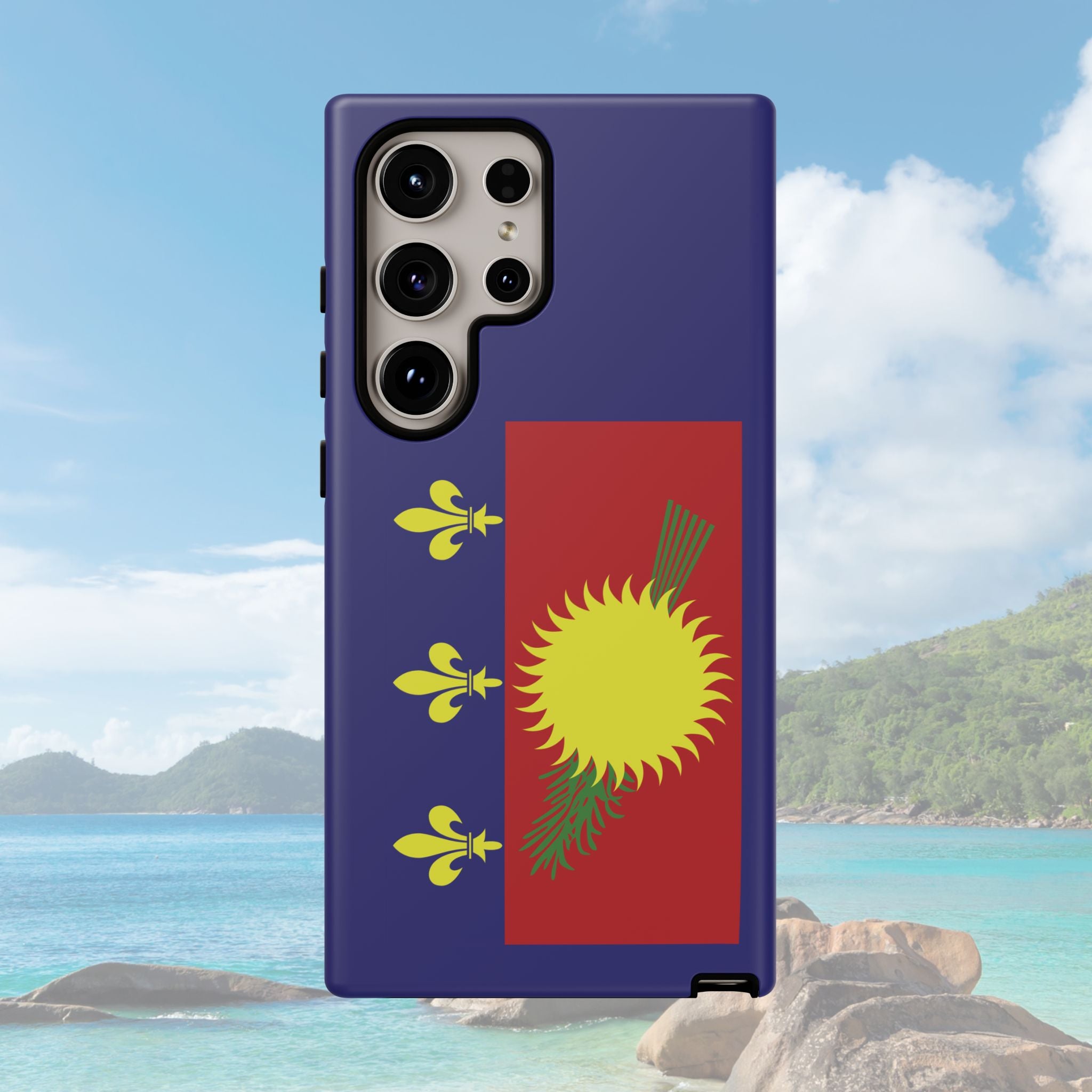 Guadeloupe Flag 2 Tough Phone Case - Irie Blues Boutique