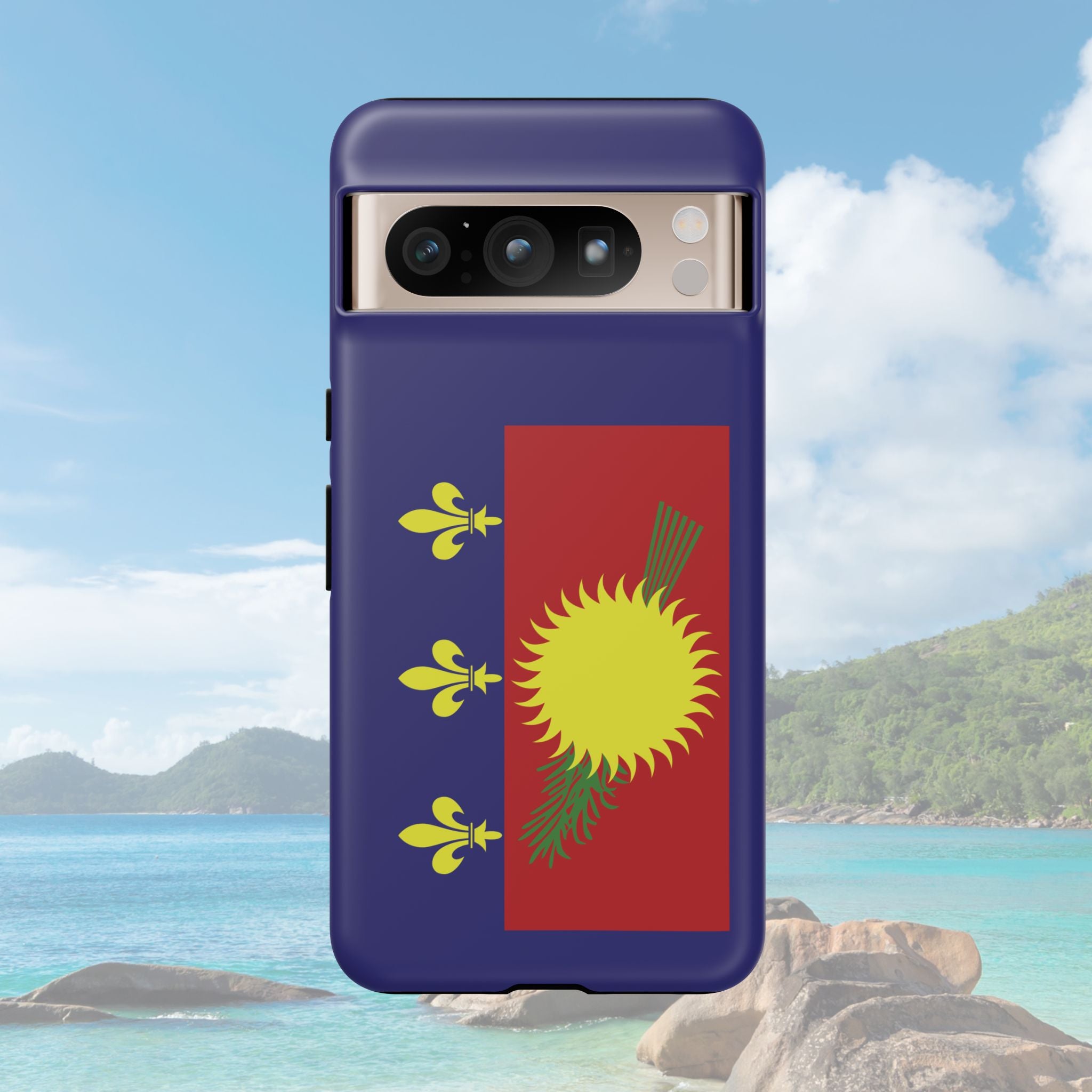 Guadeloupe Flag 2 Tough Phone Case - Irie Blues Boutique