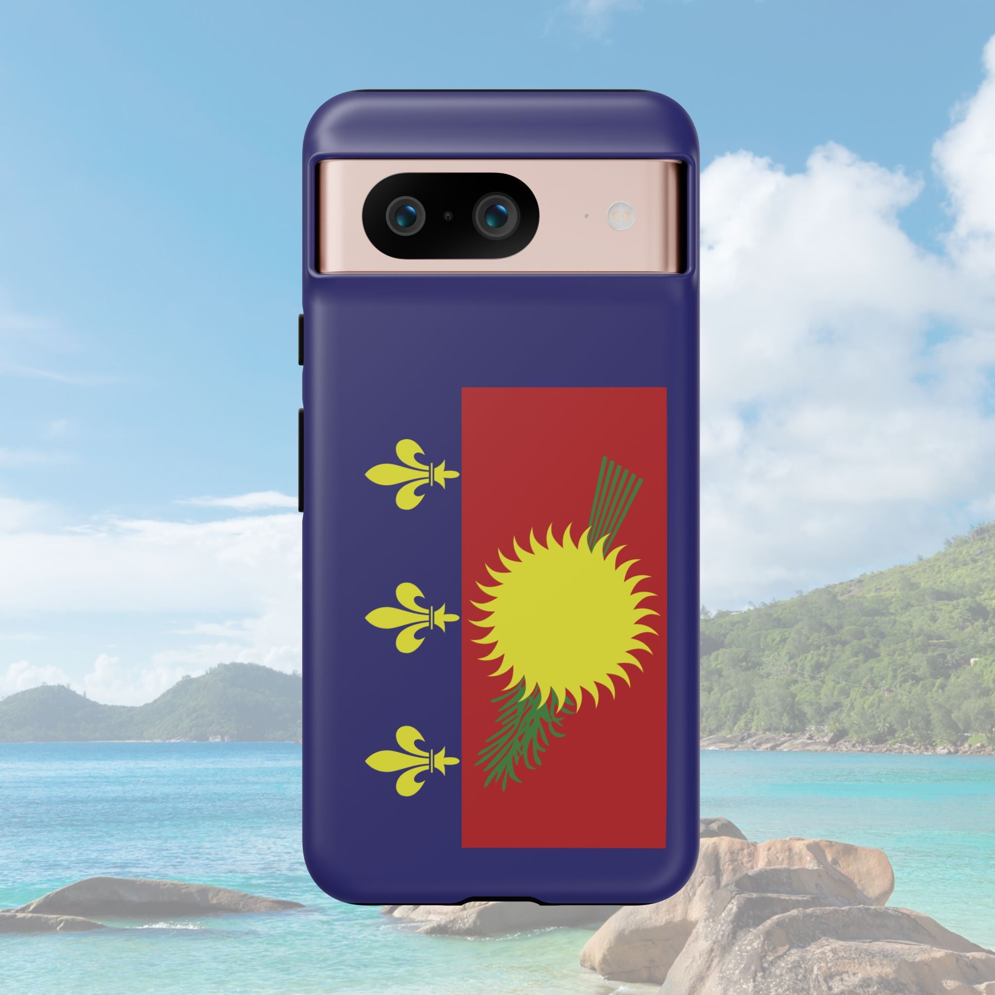 Guadeloupe Flag 2 Tough Phone Case - Irie Blues Boutique