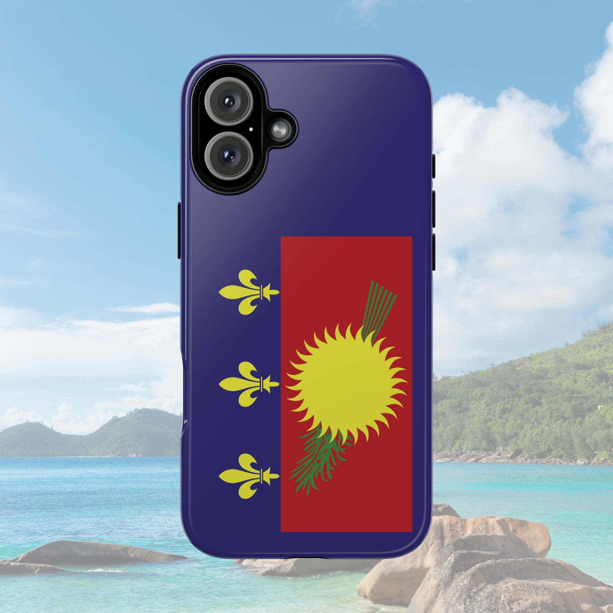 Guadeloupe Flag 2 Tough Phone Case - Irie Blues Boutique