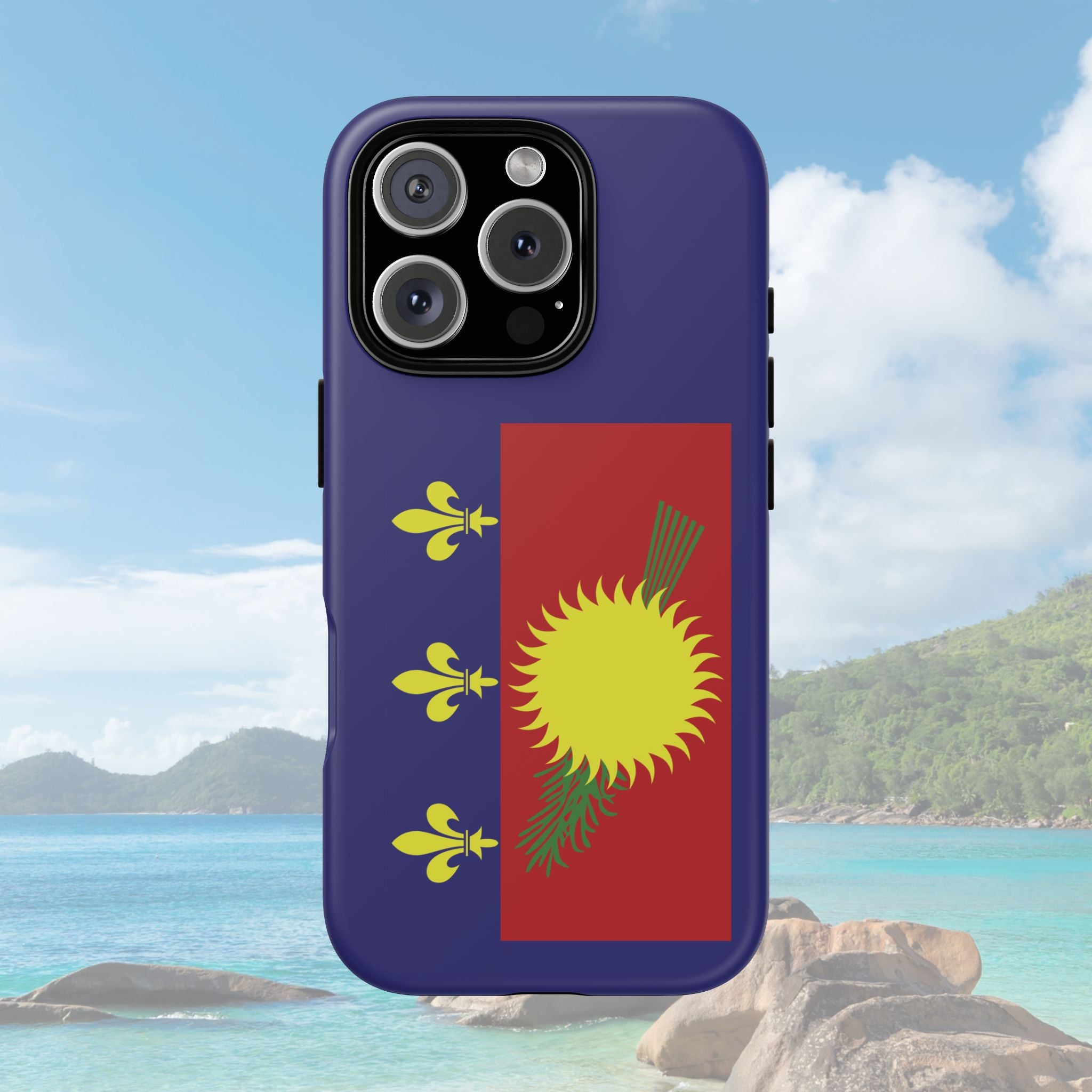 Guadeloupe Flag 2 Tough Phone Case - Irie Blues Boutique