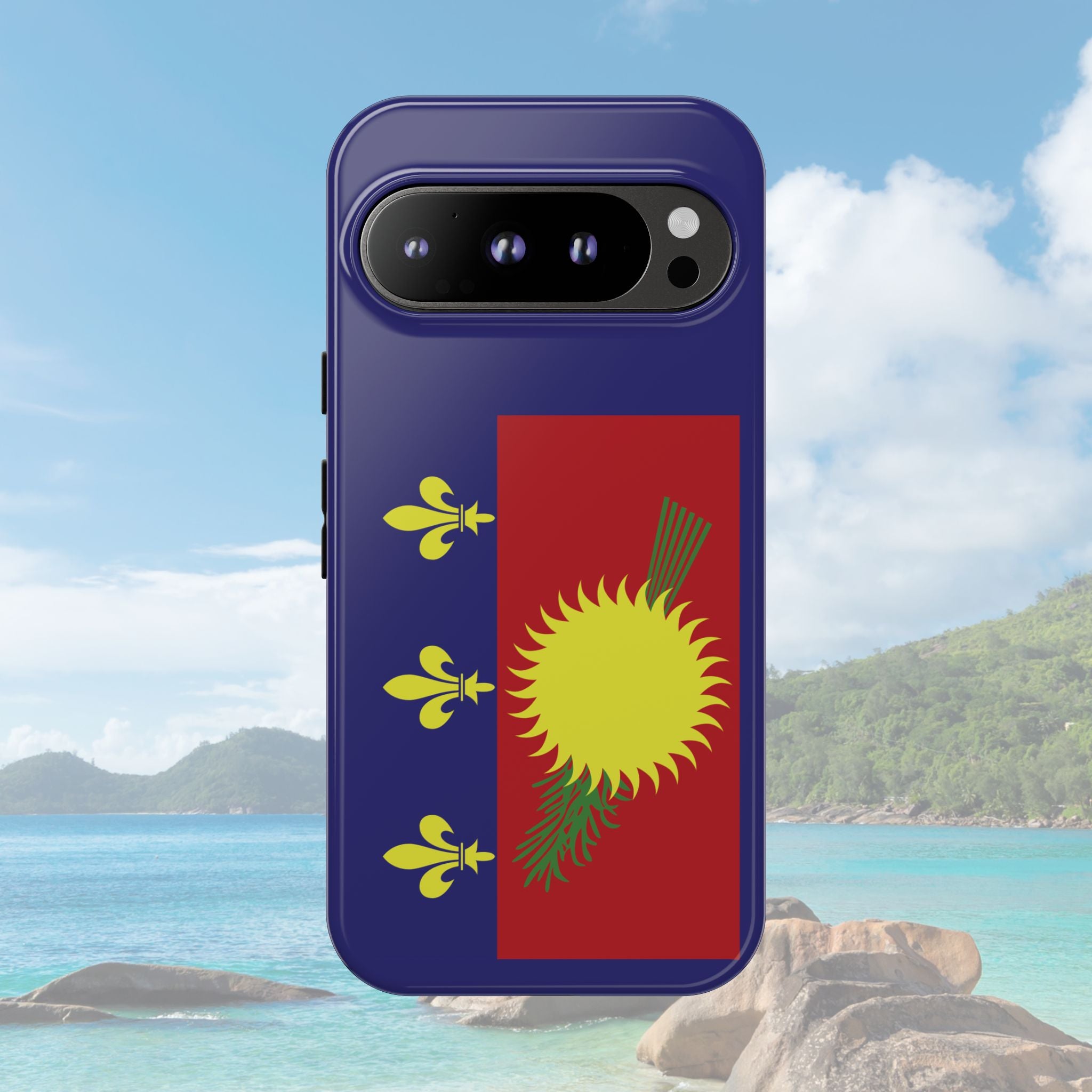 Guadeloupe Flag 2 Tough Phone Case - Irie Blues Boutique