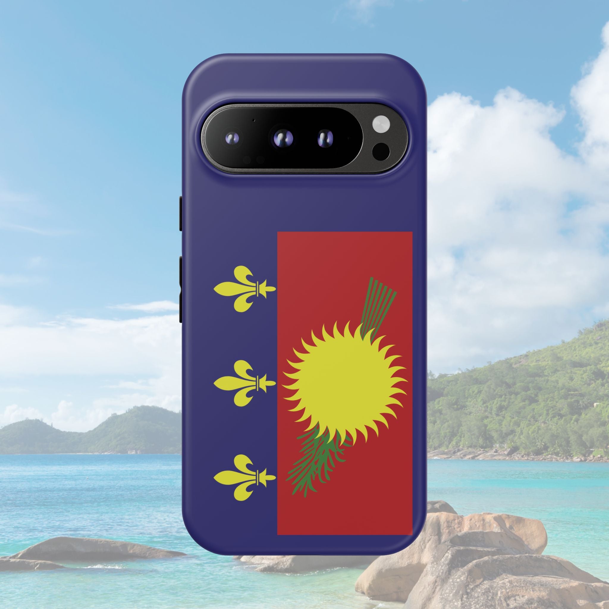 Guadeloupe Flag 2 Tough Phone Case - Irie Blues Boutique