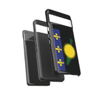 Guadeloupe Flag Tough Phone Case - Irie Blues Boutique