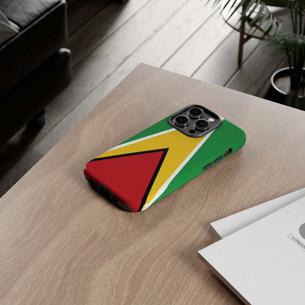 Guyana Flag Tough Phone Case - Irie Blues Boutique