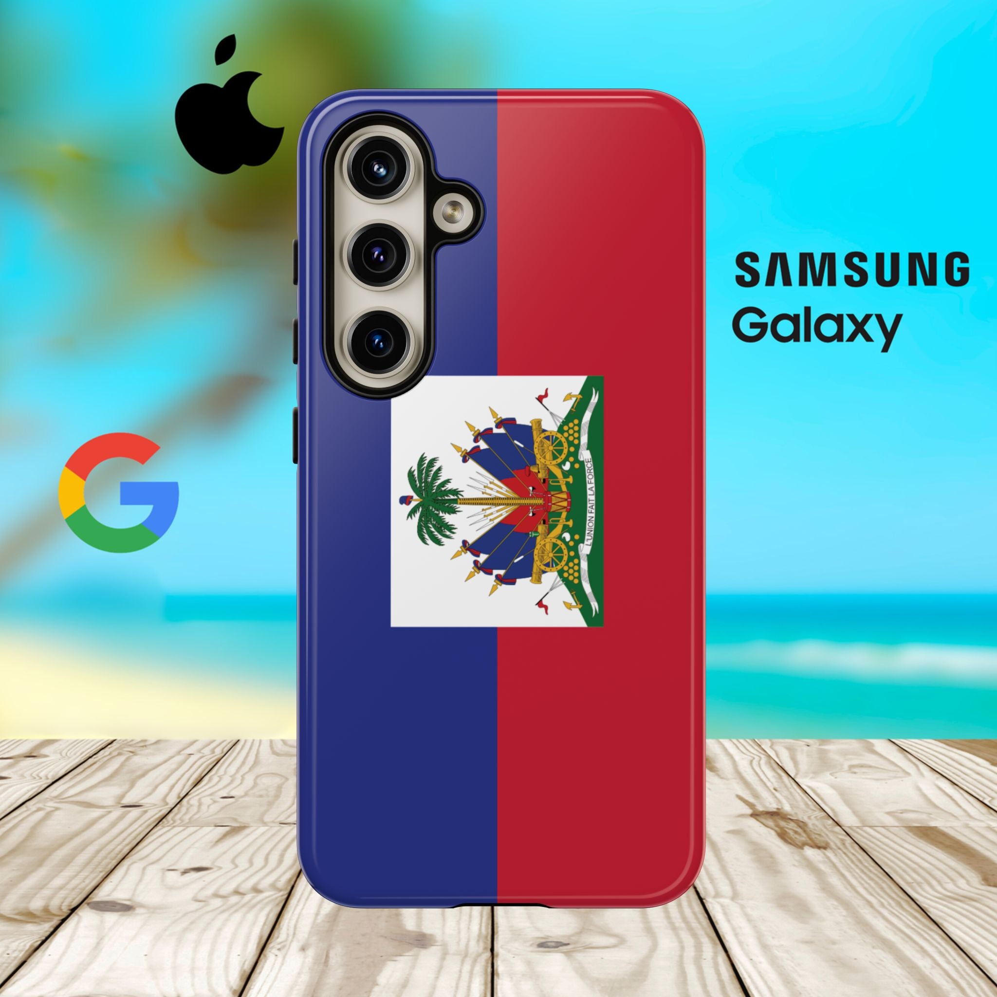 Haiti Flag Tough Phone Case - Irie Blues Boutique