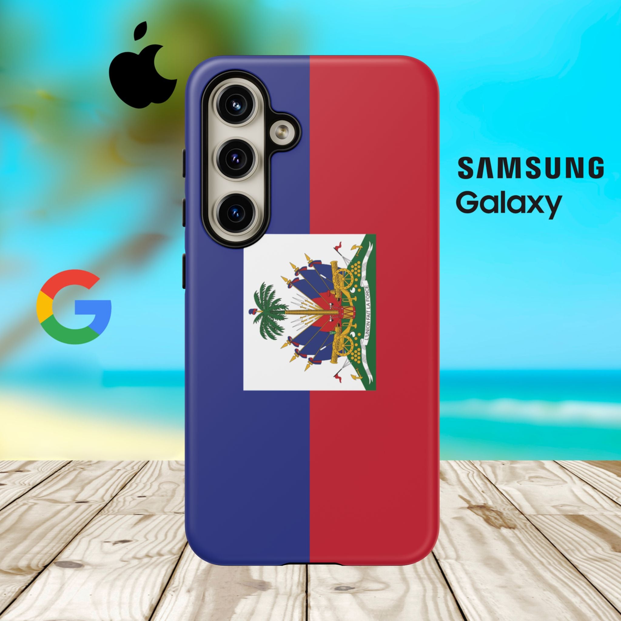 Haiti Flag Tough Phone Case - Irie Blues Boutique