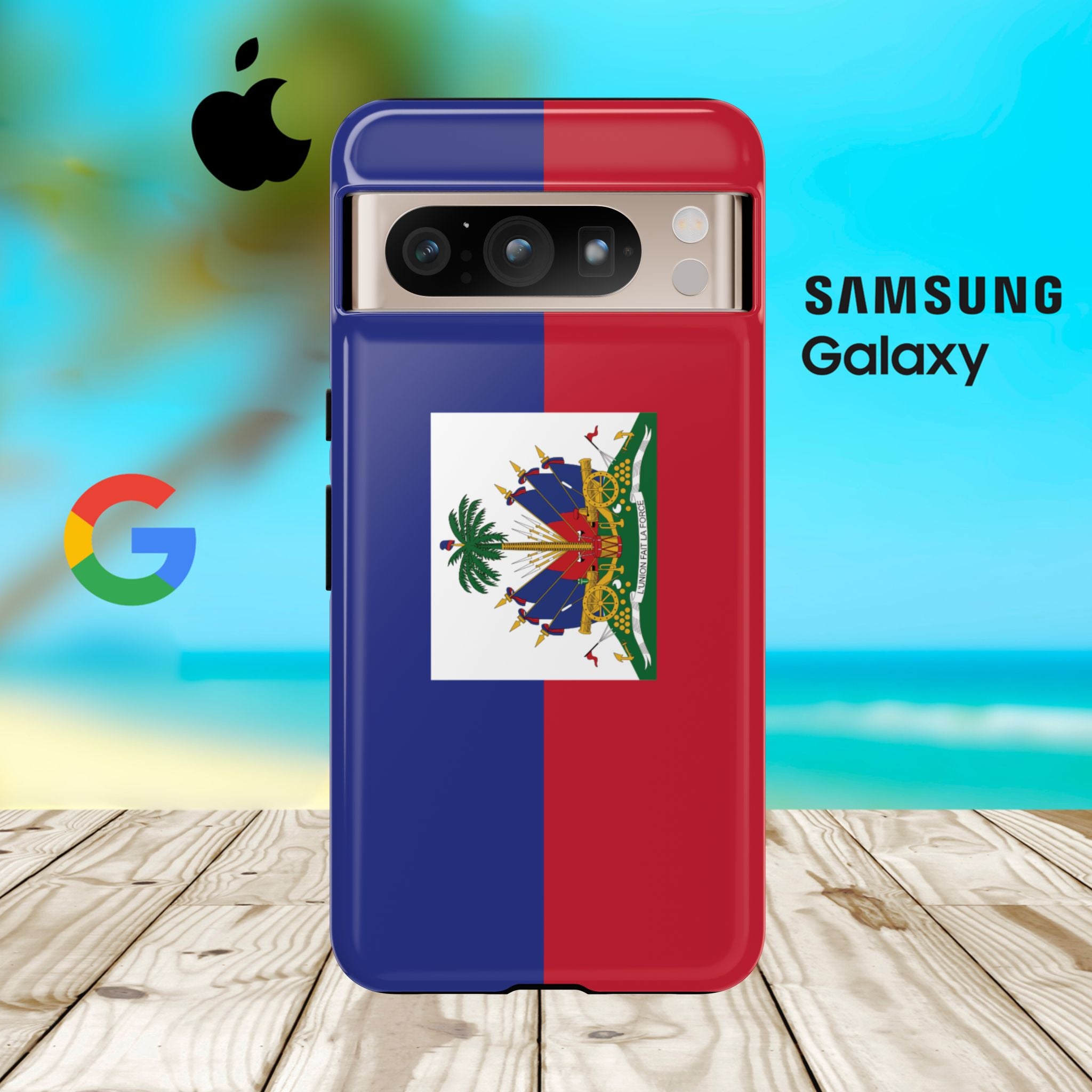 Haiti Flag Tough Phone Case - Irie Blues Boutique