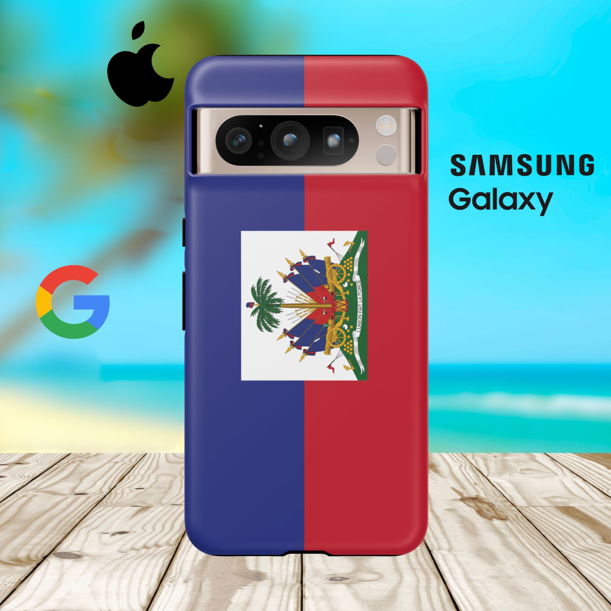 Haiti Flag Tough Phone Case - Irie Blues Boutique