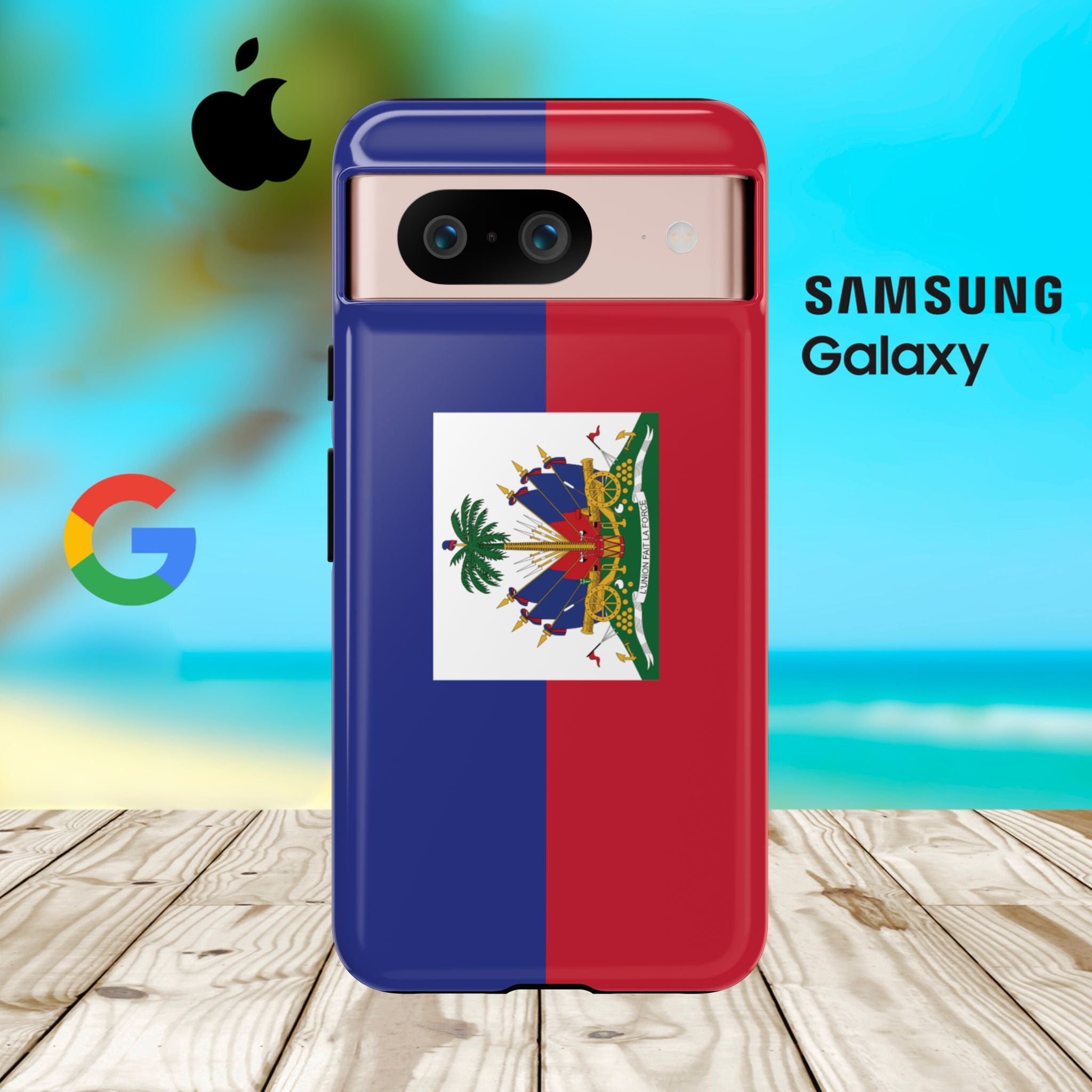 Haiti Flag Tough Phone Case - Irie Blues Boutique