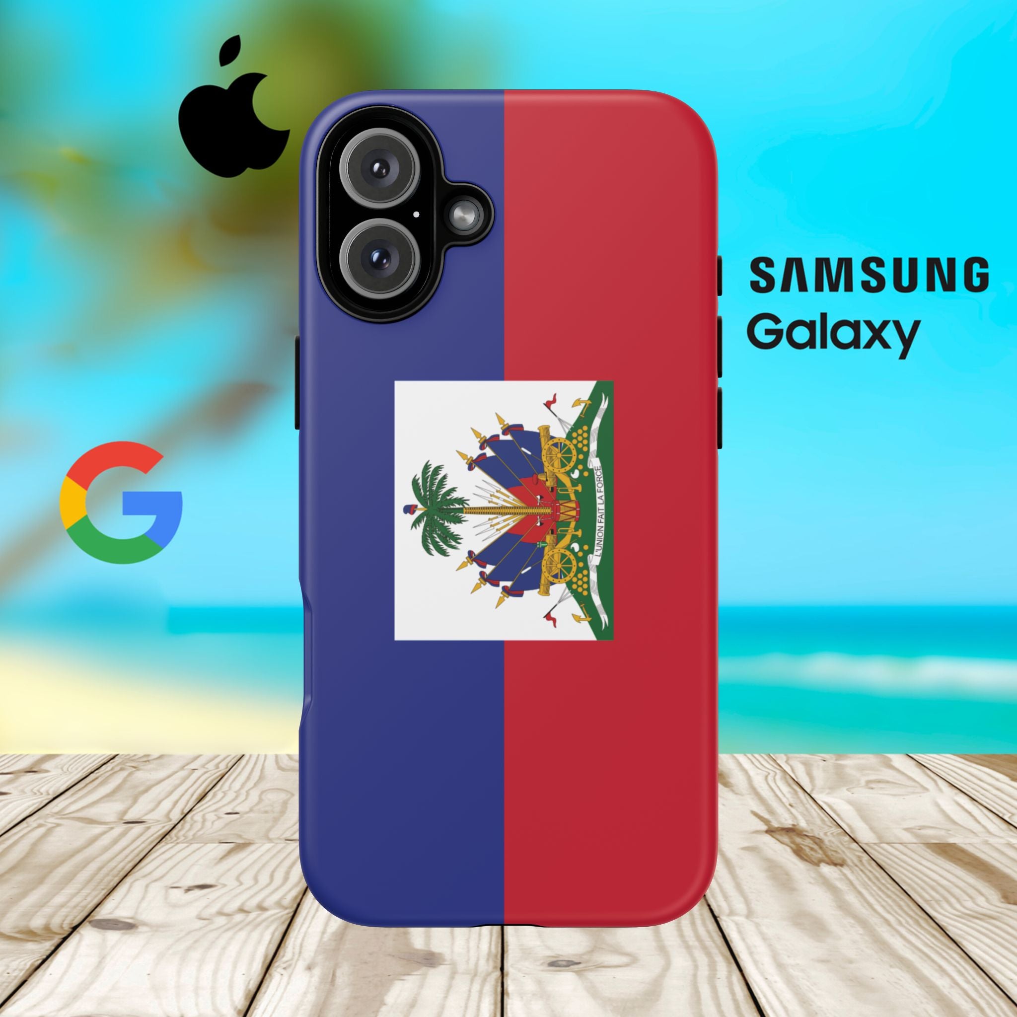 Haiti Flag Tough Phone Case - Irie Blues Boutique