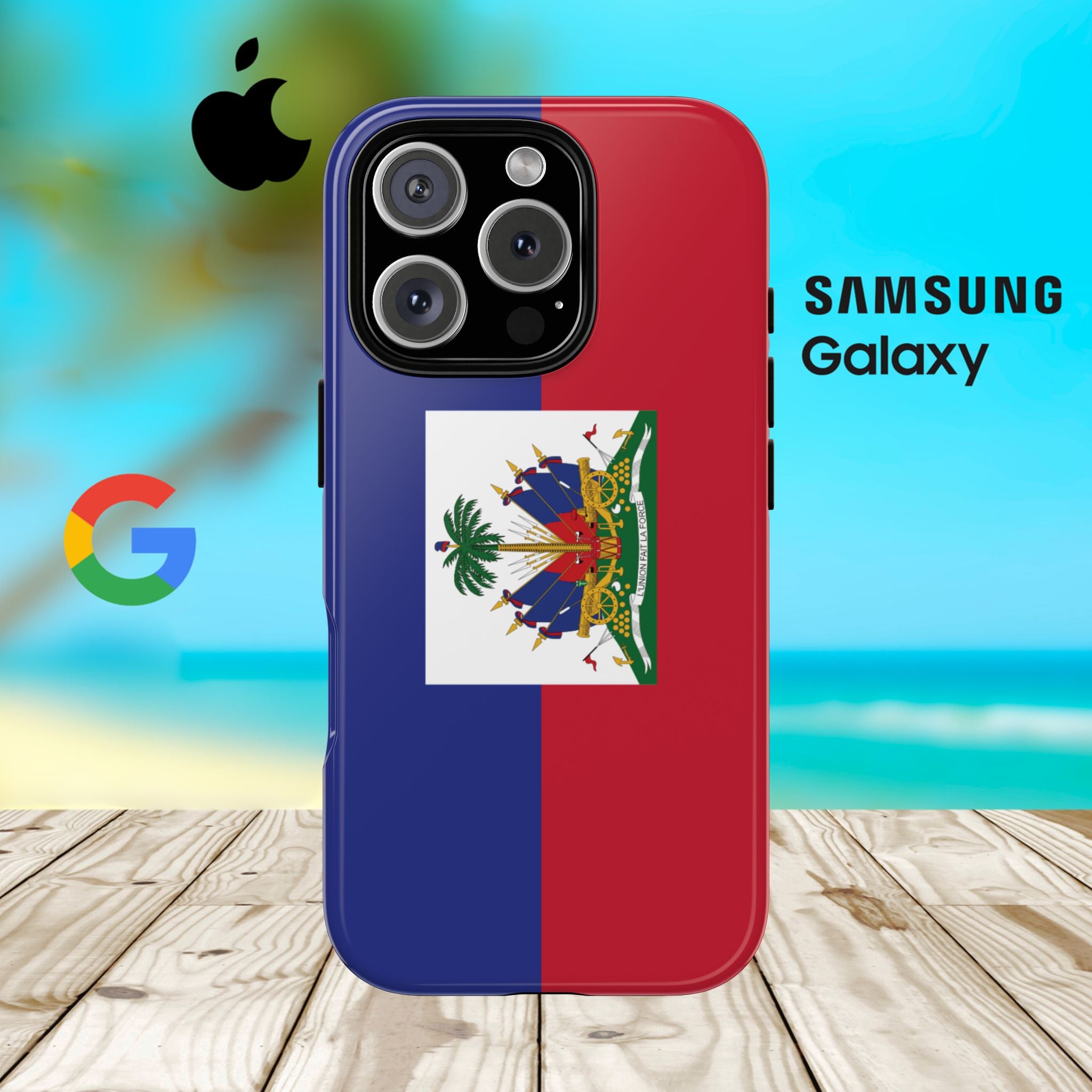 Haiti Flag Tough Phone Case - Irie Blues Boutique