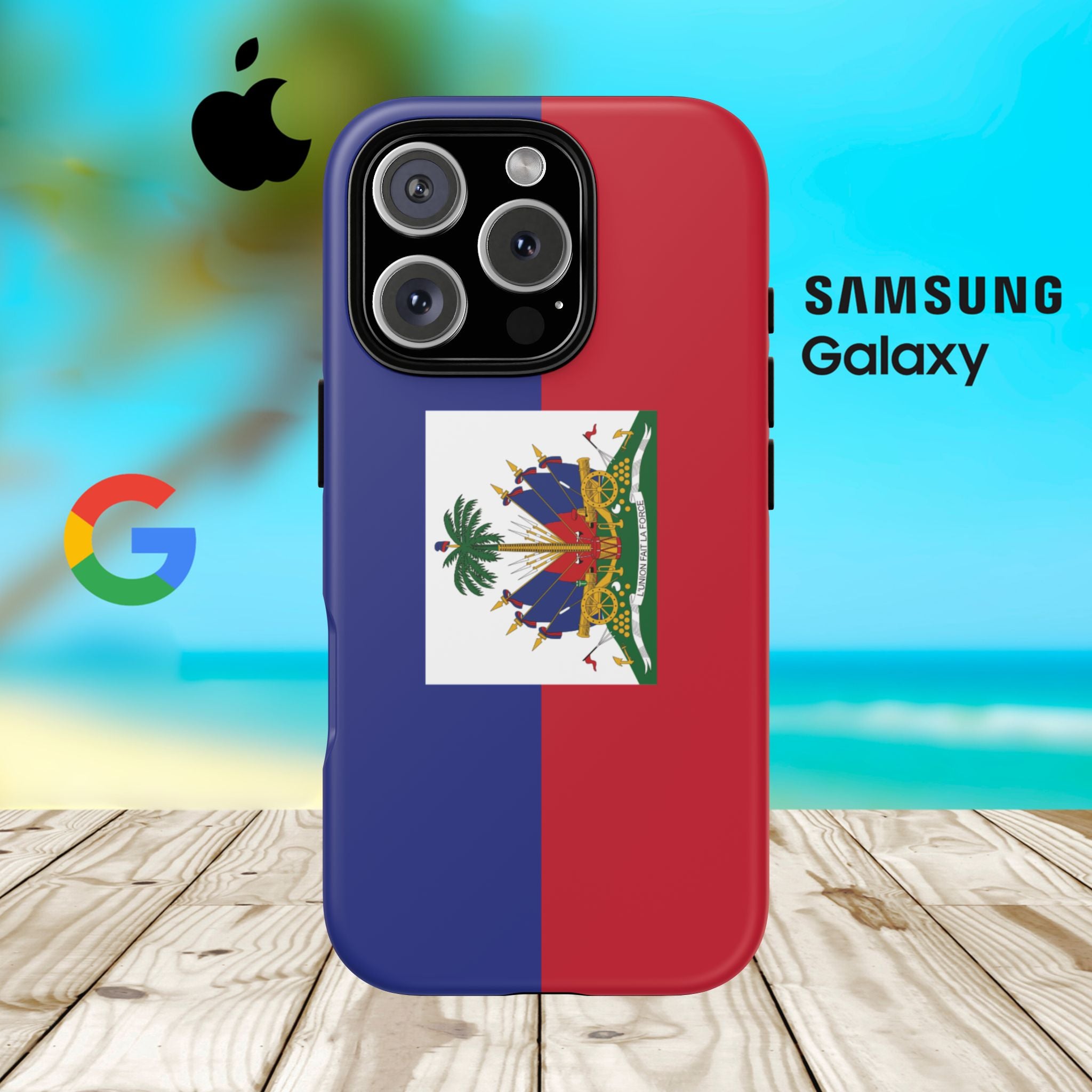 Haiti Flag Tough Phone Case - Irie Blues Boutique