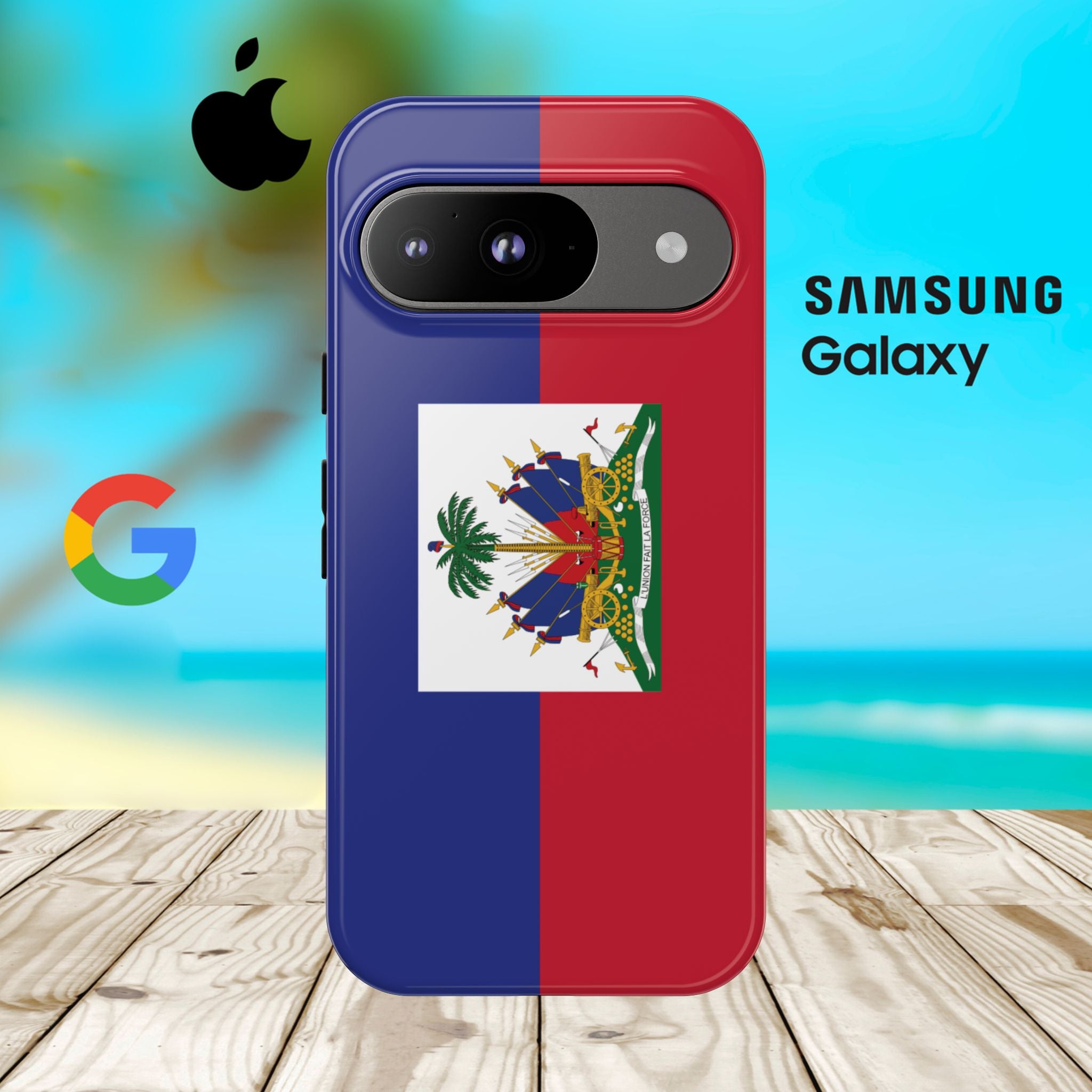 Haiti Flag Tough Phone Case - Irie Blues Boutique