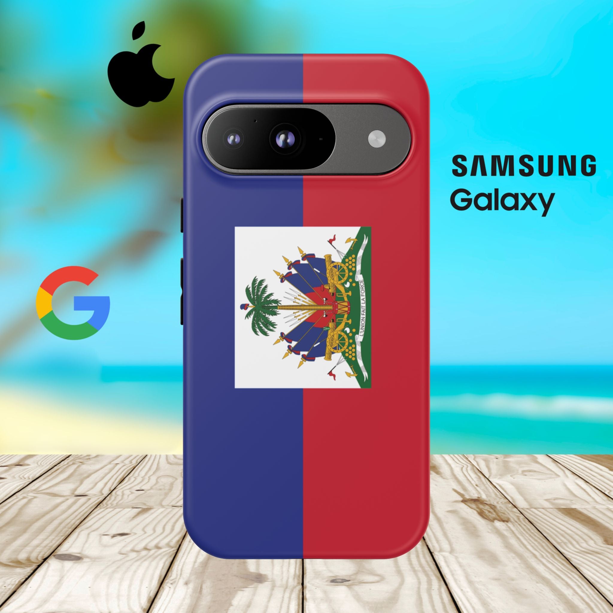 Haiti Flag Tough Phone Case - Irie Blues Boutique