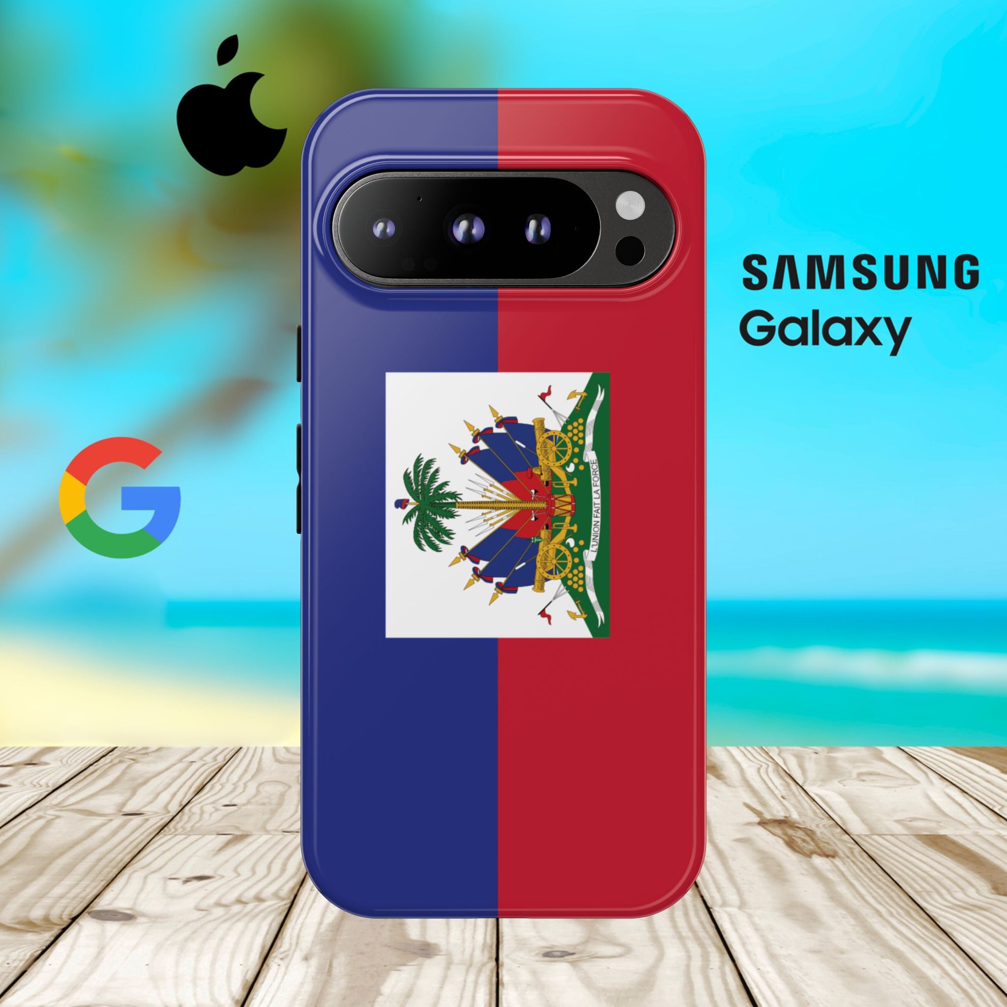 Haiti Flag Tough Phone Case - Irie Blues Boutique