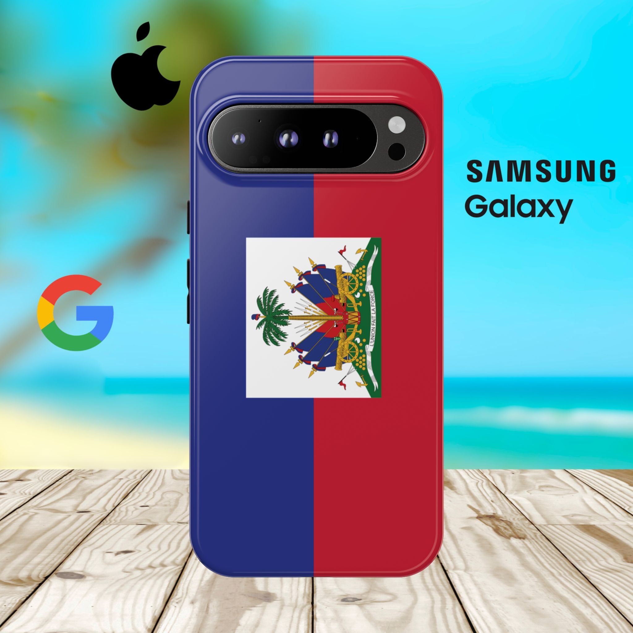 Haiti Flag Tough Phone Case - Irie Blues Boutique