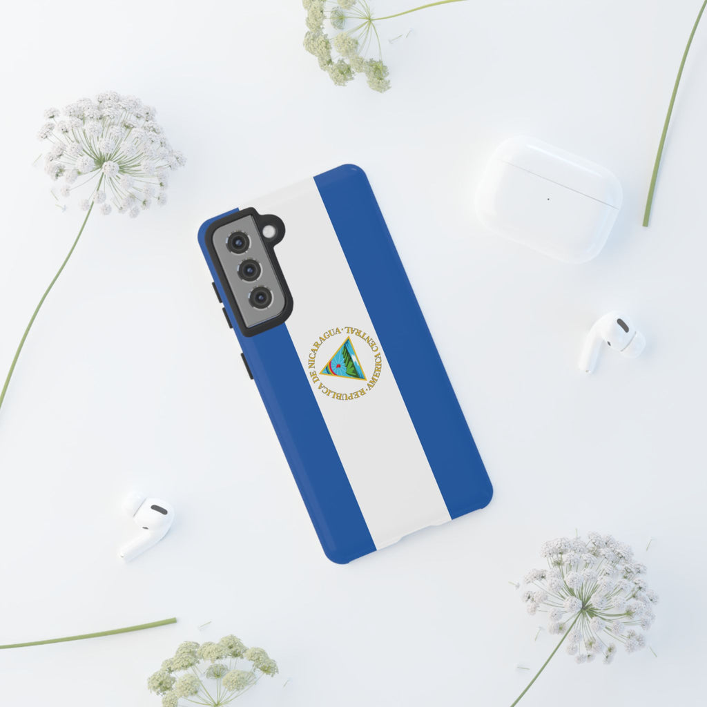 Nicaragua Flag Tough Phone Case - Irie Blues Boutique