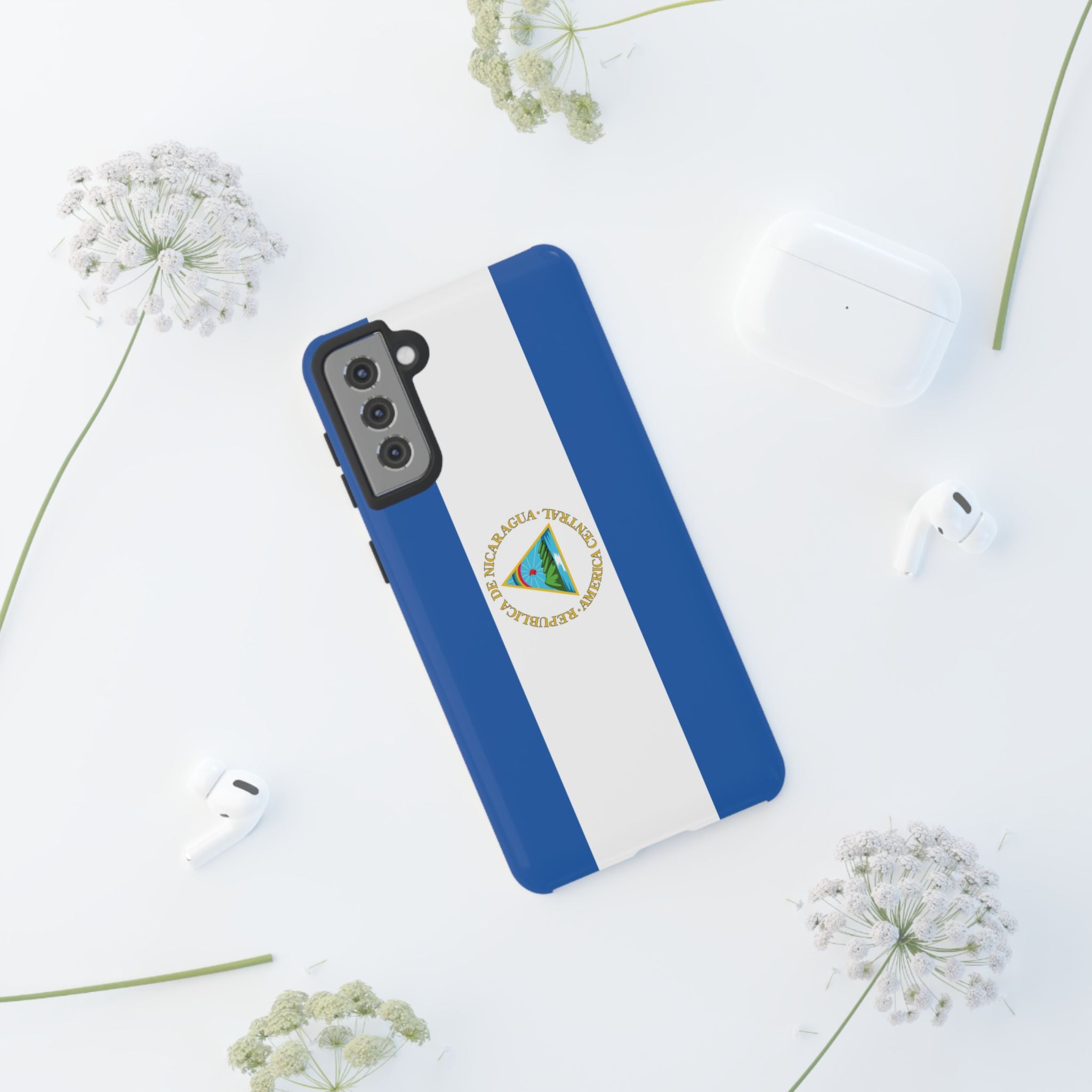 Nicaragua Flag Tough Phone Case - Irie Blues Boutique