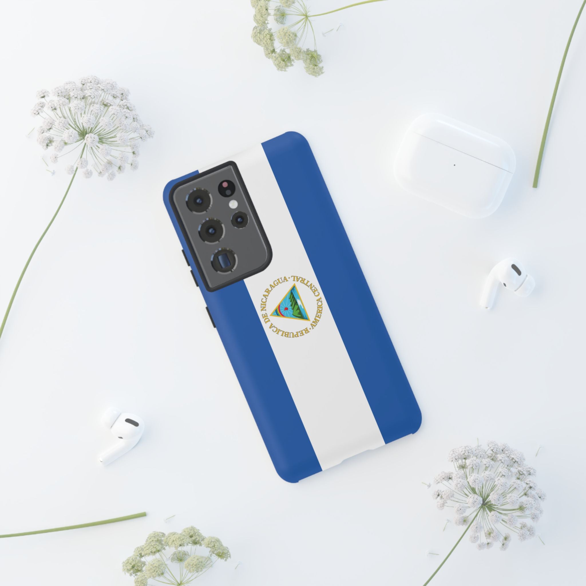 Nicaragua Flag Tough Phone Case - Irie Blues Boutique