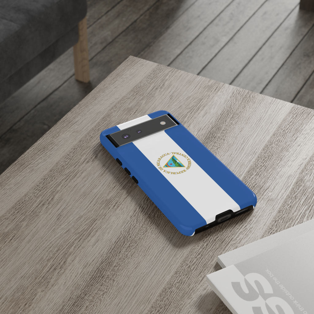 Nicaragua Flag Tough Phone Case - Irie Blues Boutique