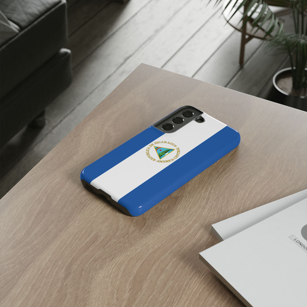 Nicaragua Flag Tough Phone Case - Irie Blues Boutique