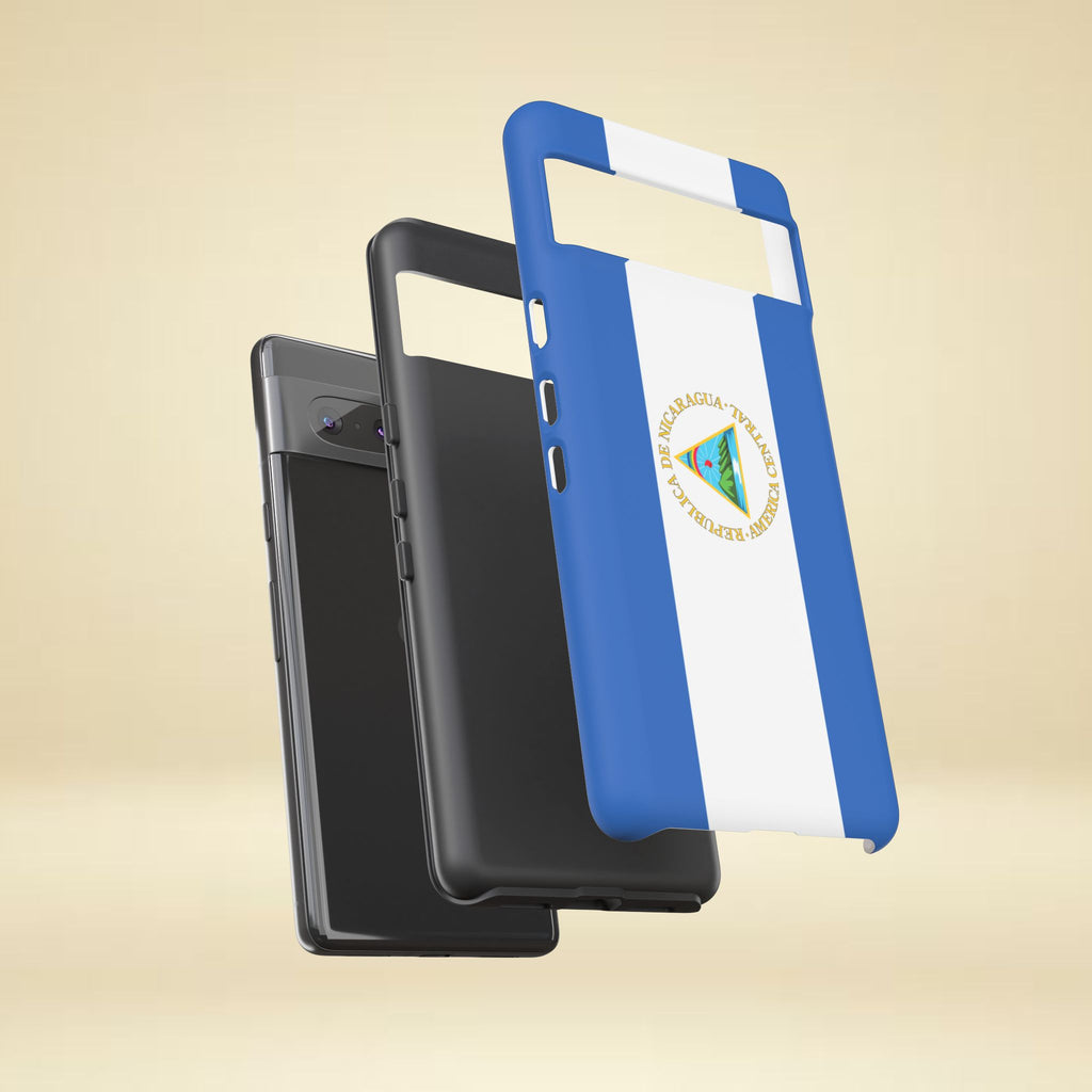 Nicaragua Flag Tough Phone Case - Irie Blues Boutique
