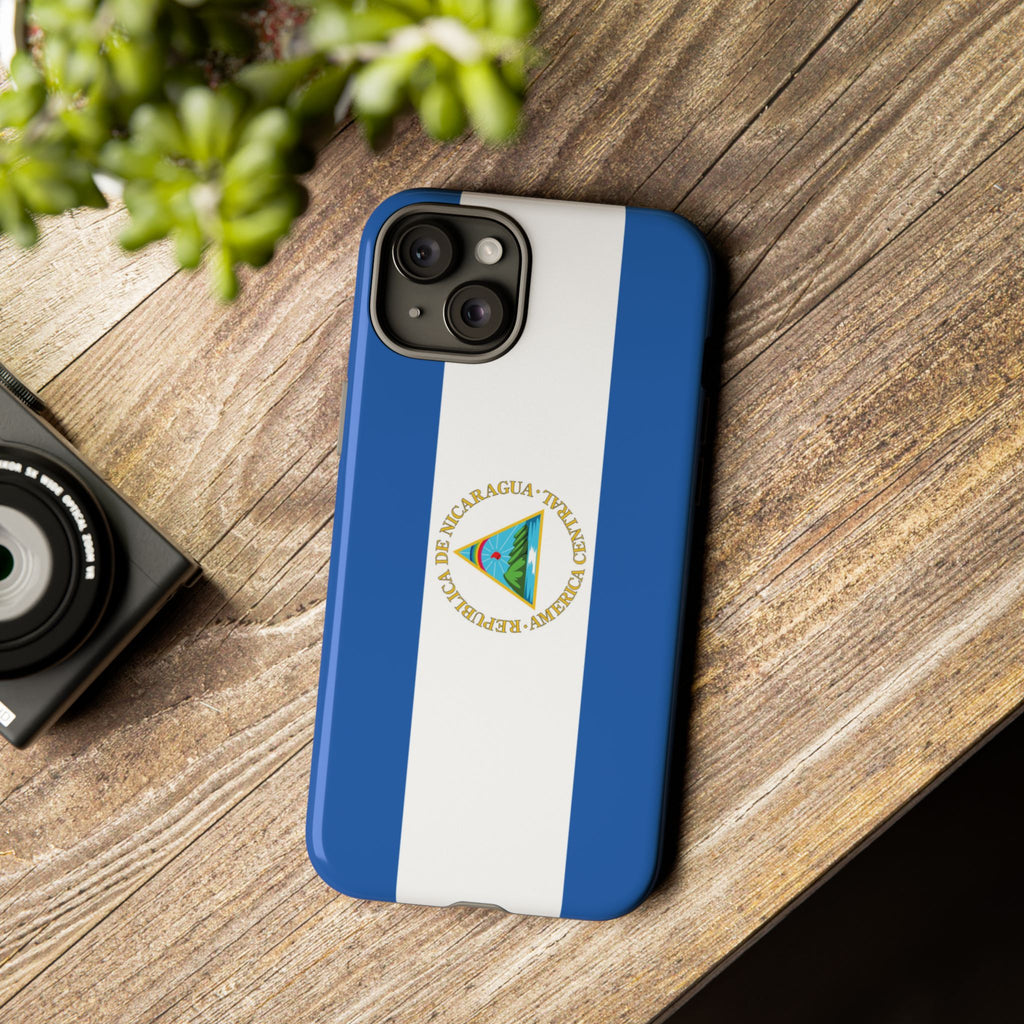 Nicaragua Flag Tough Phone Case - Irie Blues Boutique