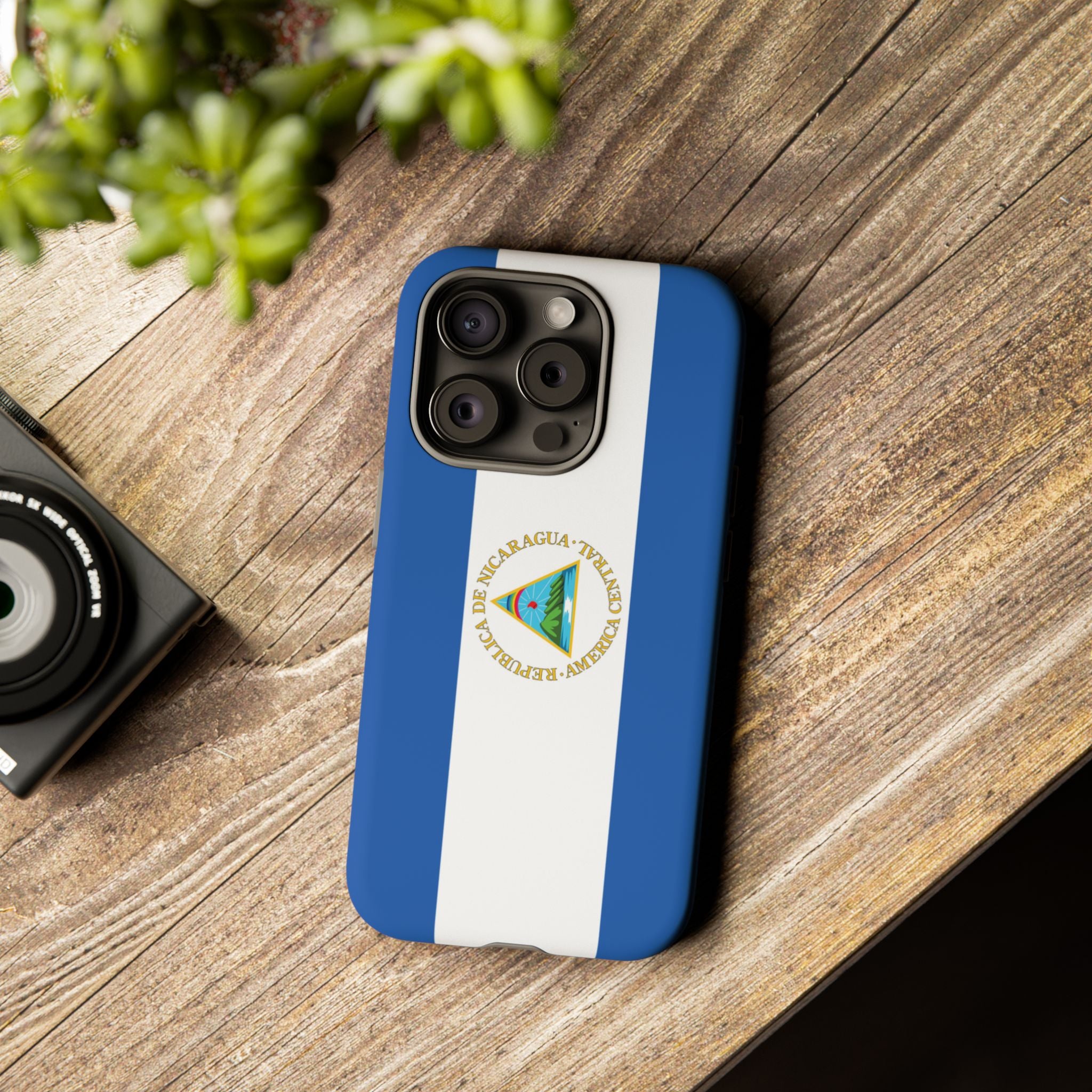 Nicaragua Flag Tough Phone Case - Irie Blues Boutique